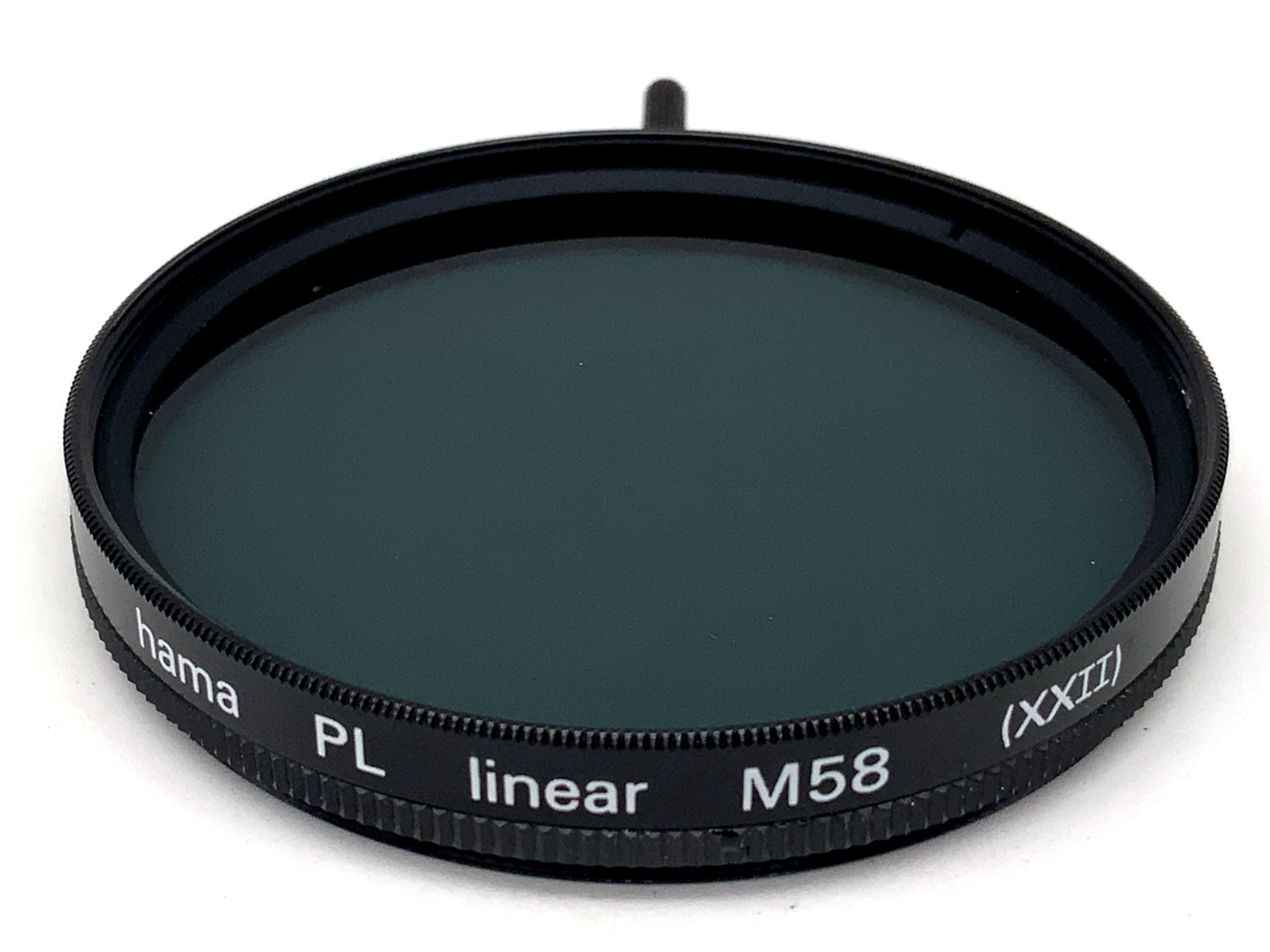 Hama Polfilter PL linear M58 (XXII) Filter 58mm Kreisförmig Filtergewinde