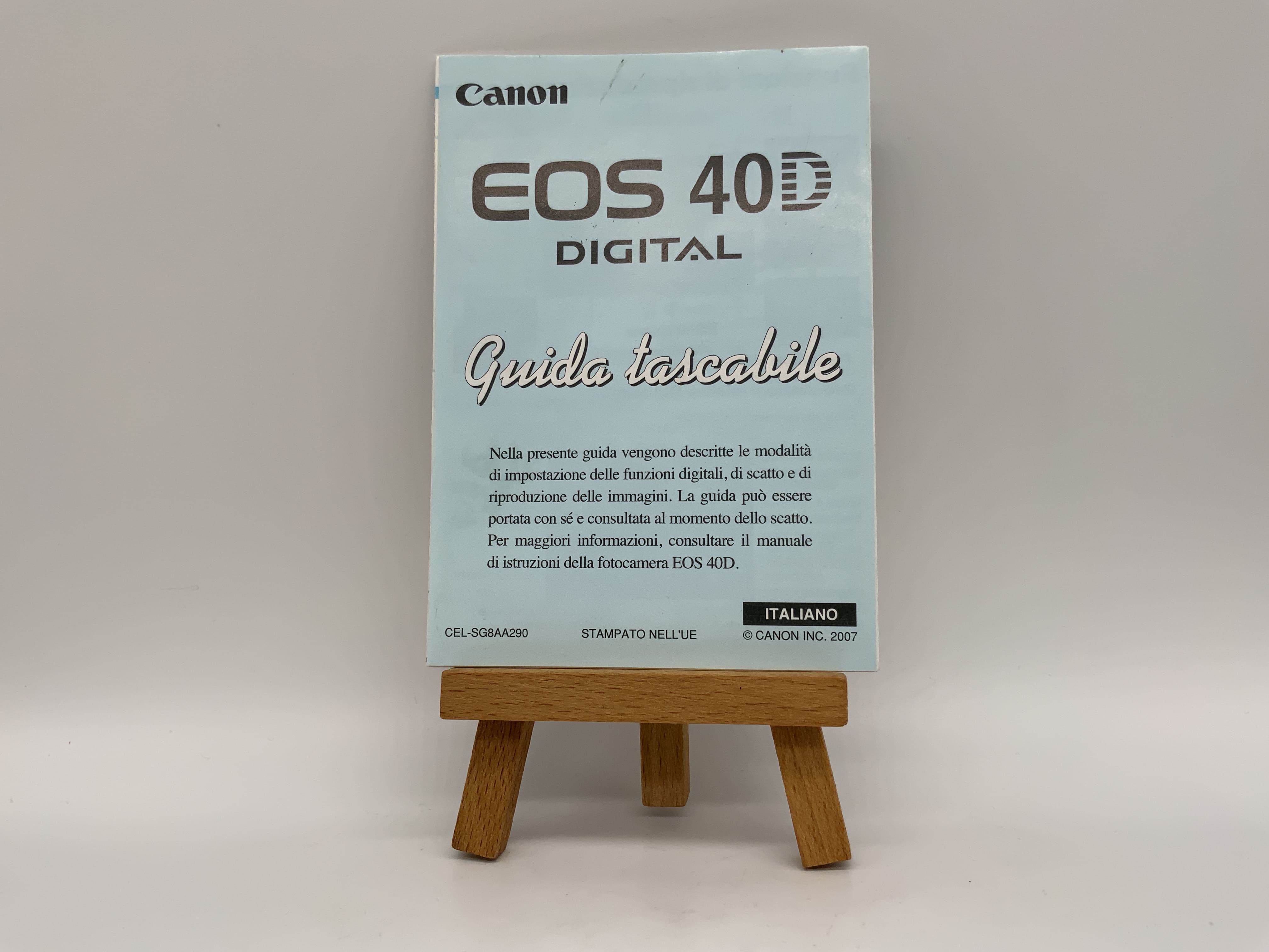 Canon EOS 40D Guida tascabile Bedienungsanleitung Italienisch