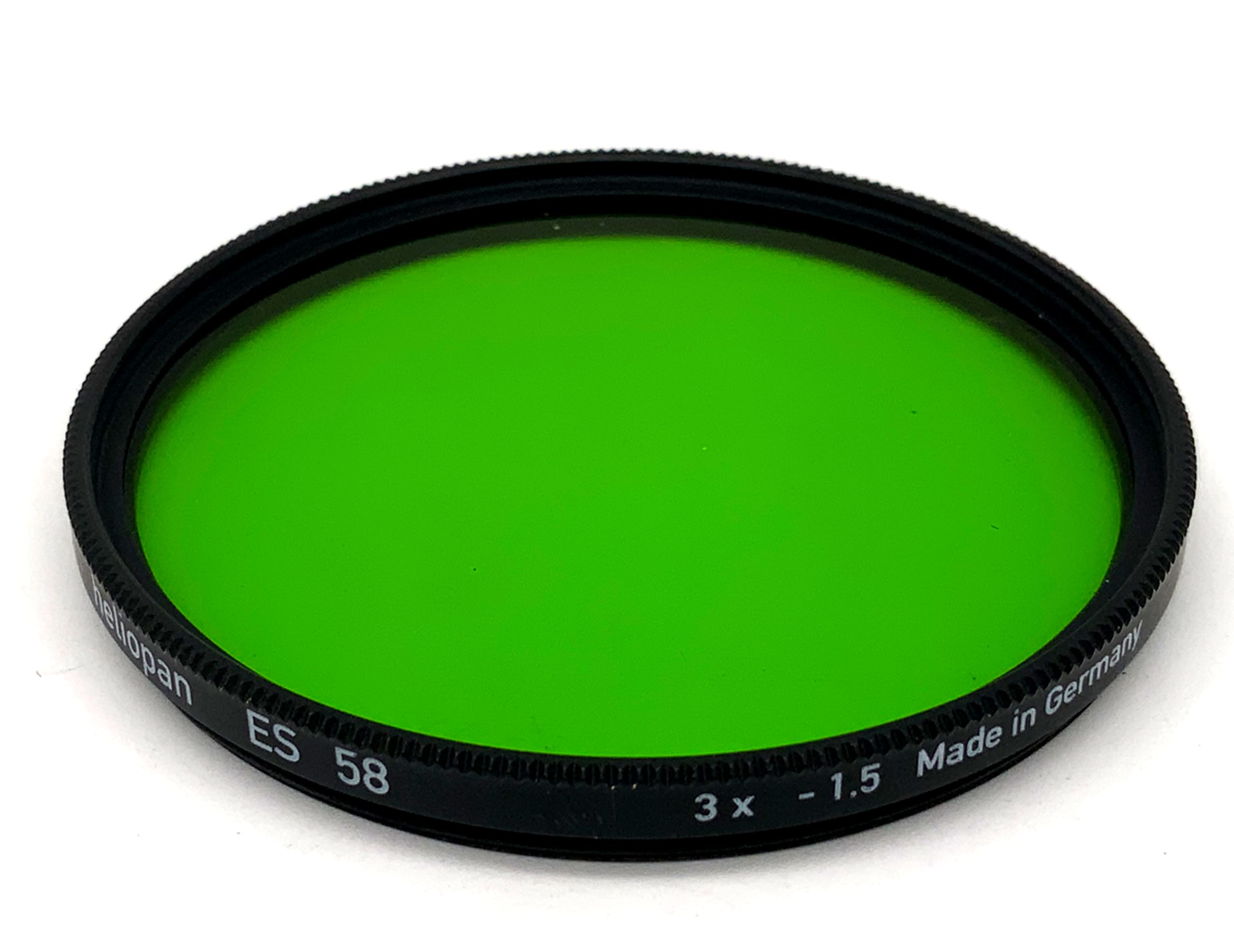 Heliopan Farbfilter ES 58 grün/green 3x -1.5 Filter 58mm Kreisförmig