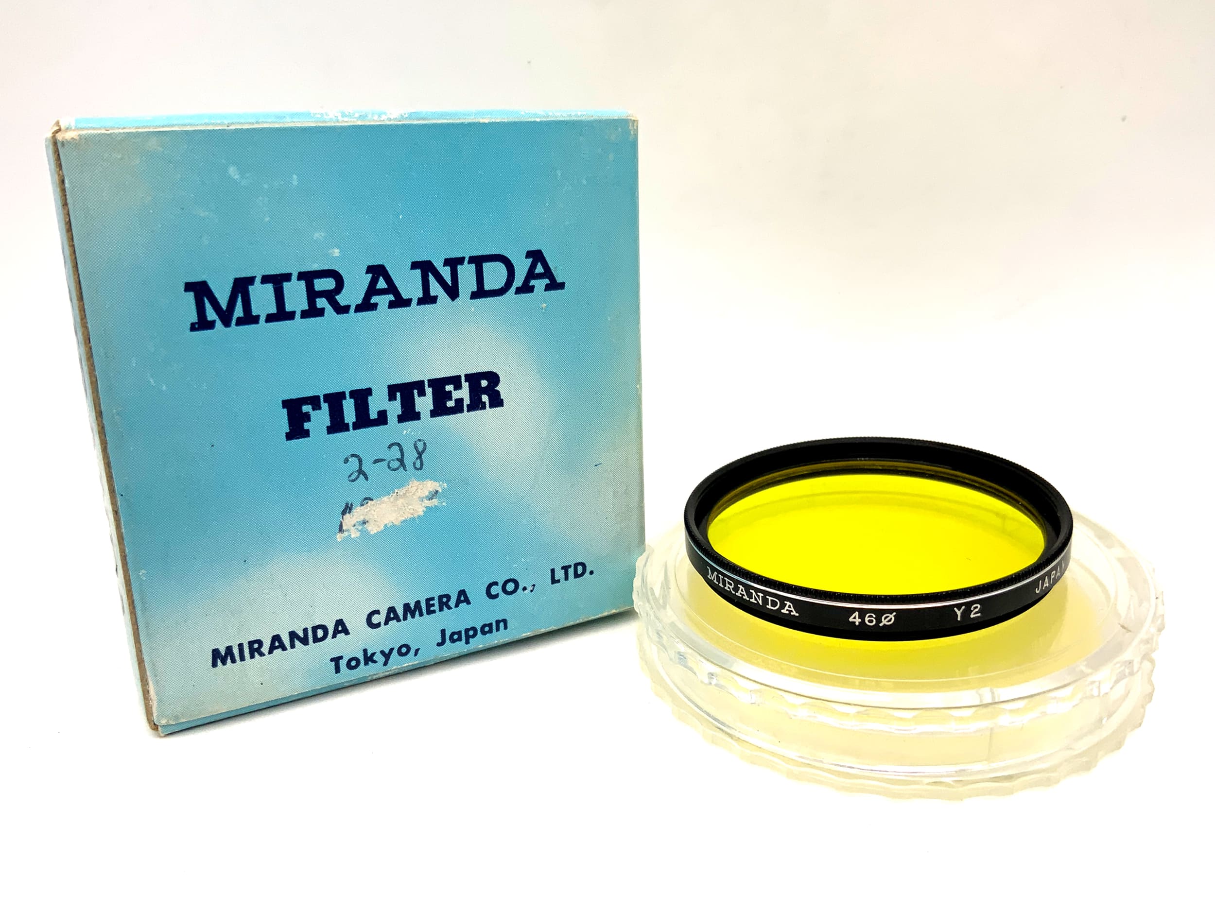 Miranda Farbfilter gelb/yellow Y2 in OVP Filter 46mm Kreisförmig Filtergewinde