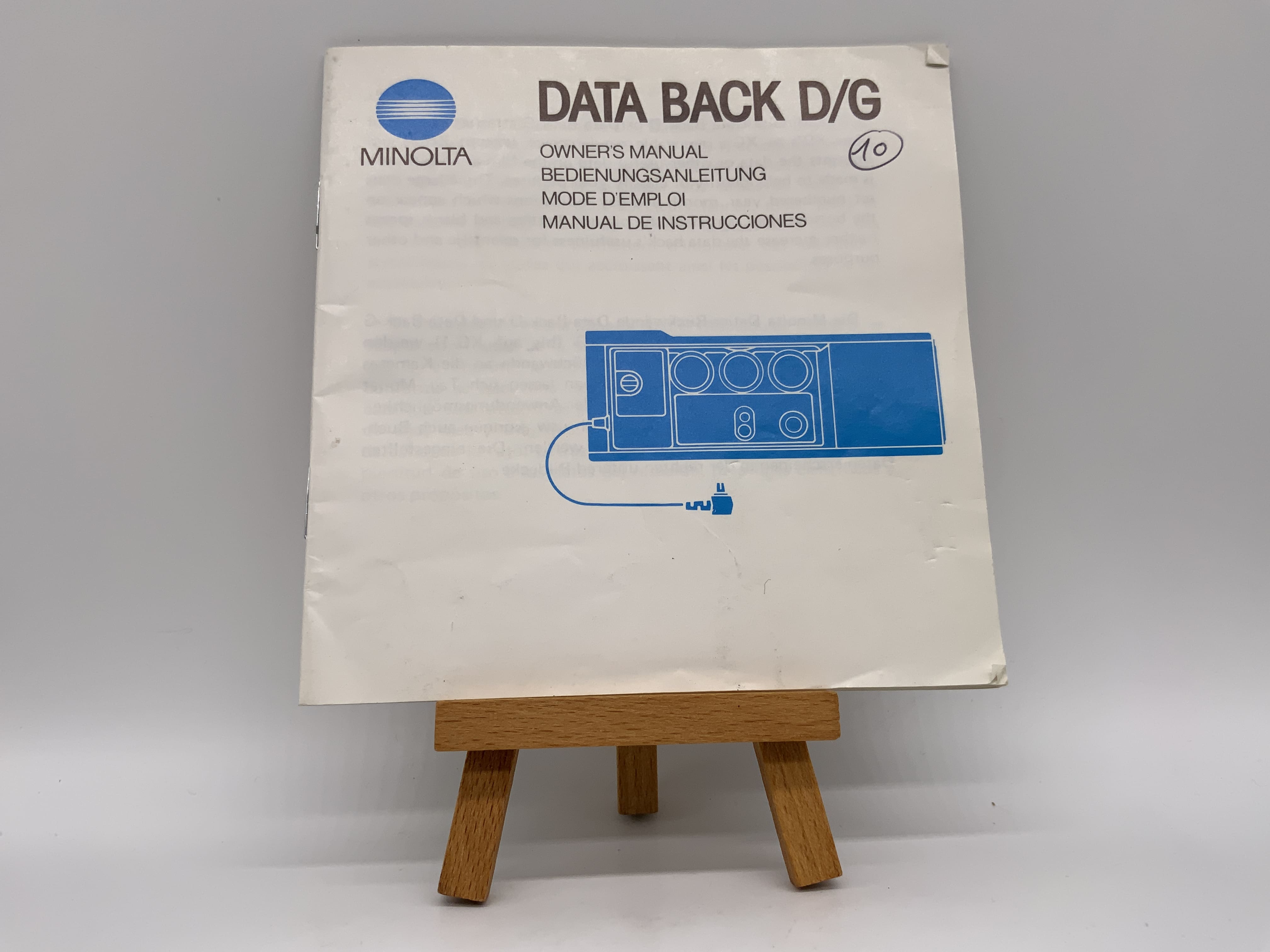 Minolta Data Back D/G Bedienungsanleitung Deutsch