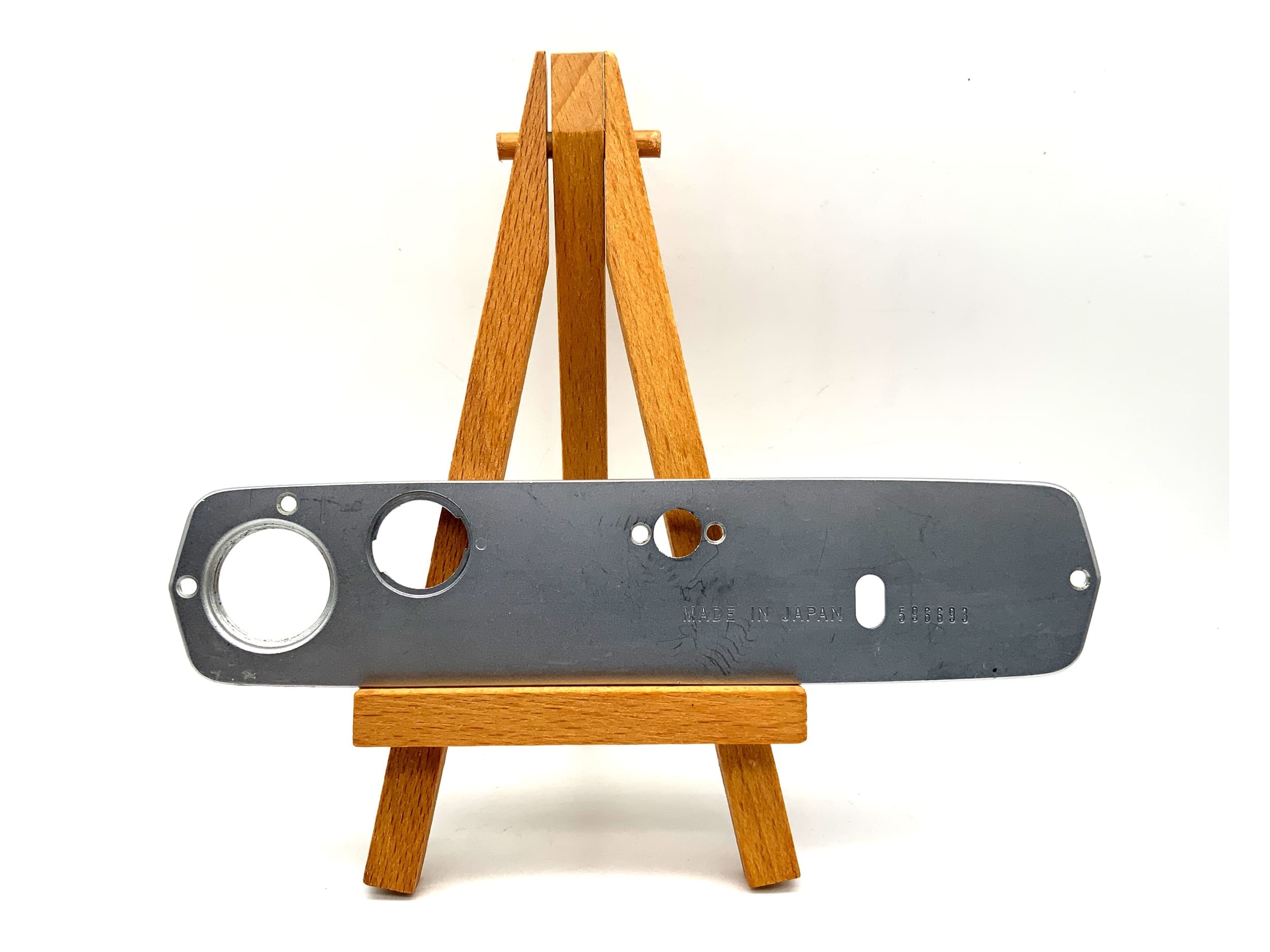 Olympus OM-1 Bodenplatte silber Base Plate Ersatzteil