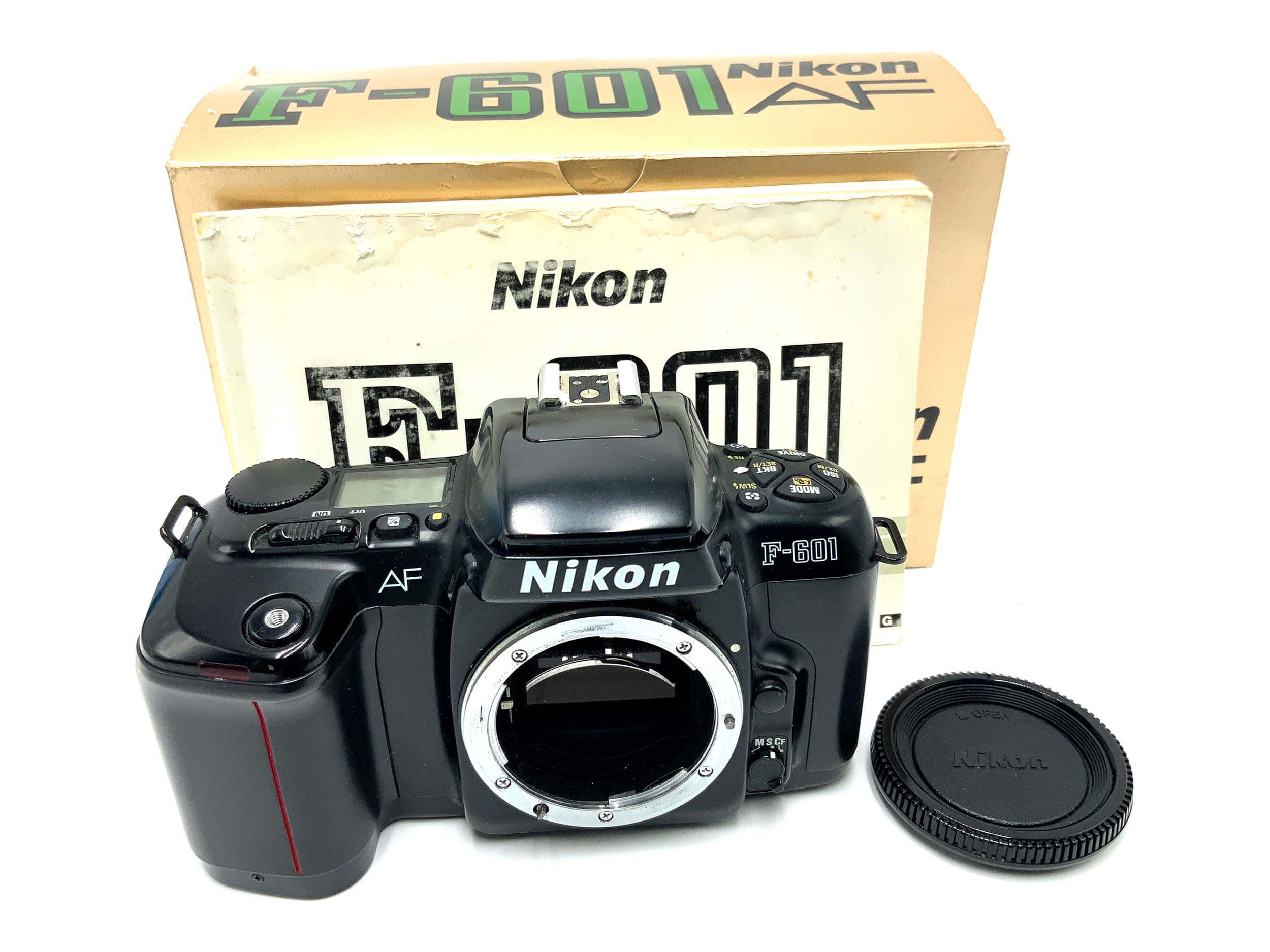 Nikon F-601 SLR in OVP 35mm Spiegelreflexkamera analog Body Gehäuse (Nikon AF)
