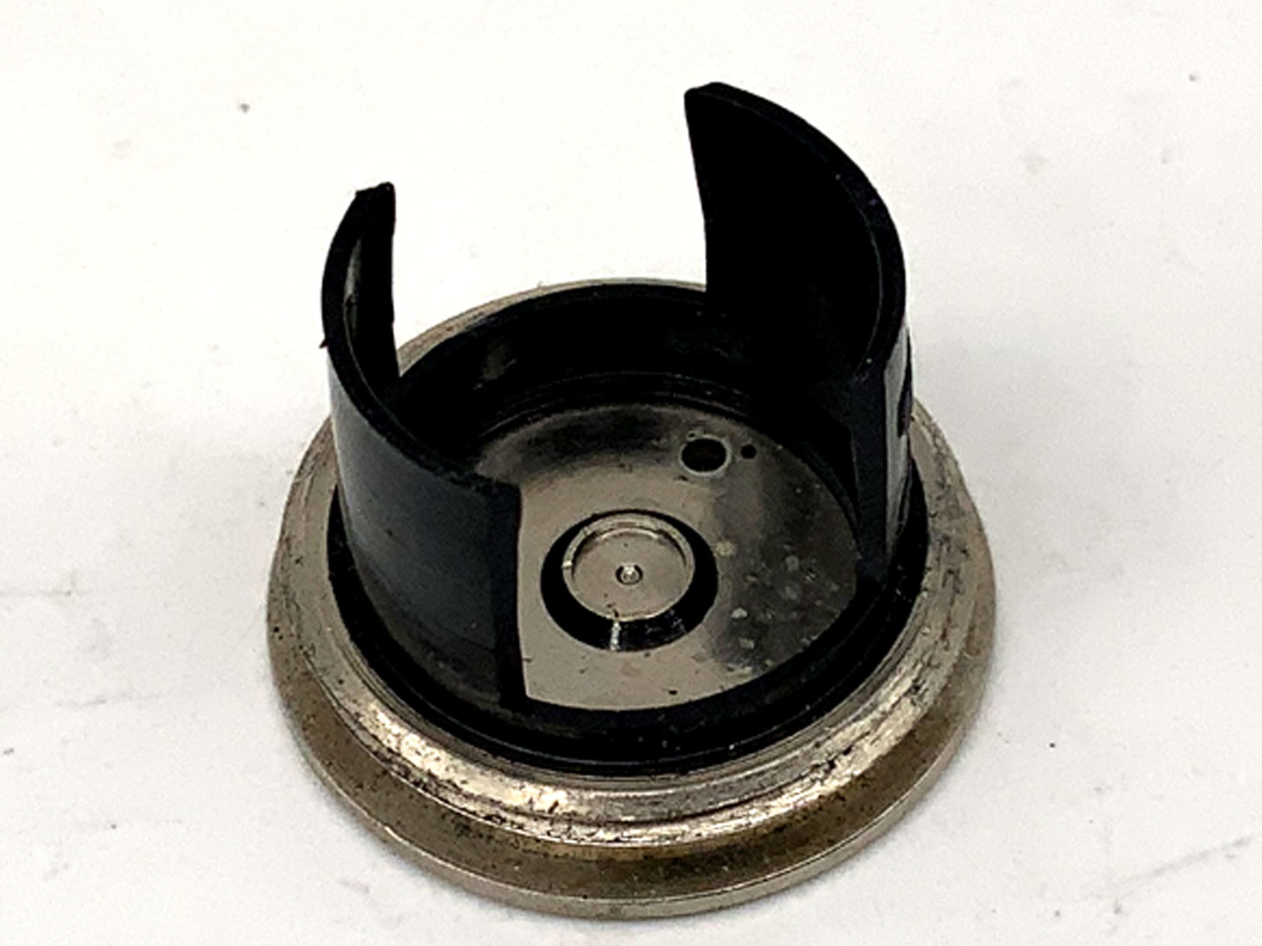 Ricoh KR-10 super Batteriedeckel silber Deckel