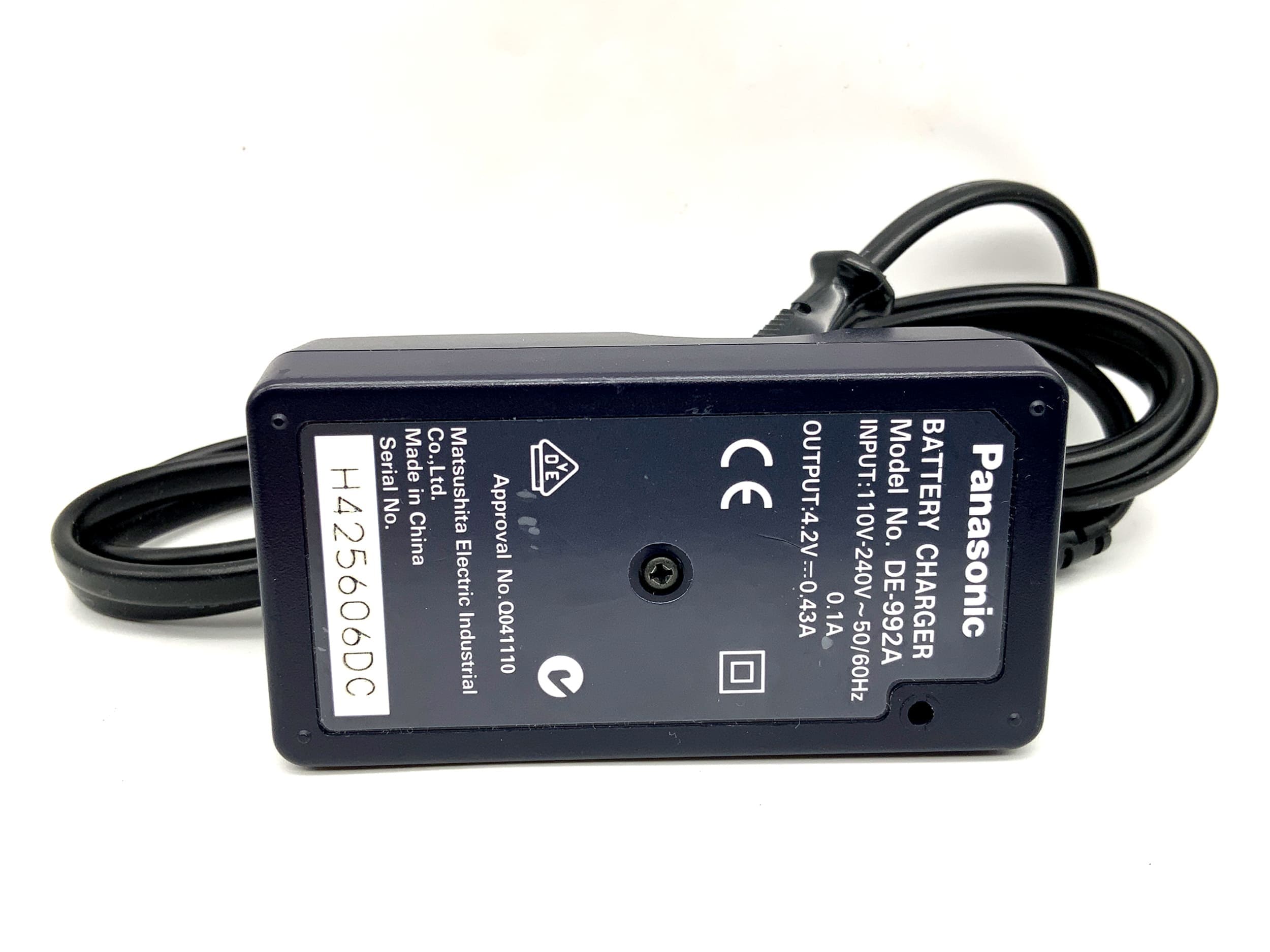 Chargeur de batterie Panasonic Lumix DE-992 A CGA-S004|DMW-BCB7