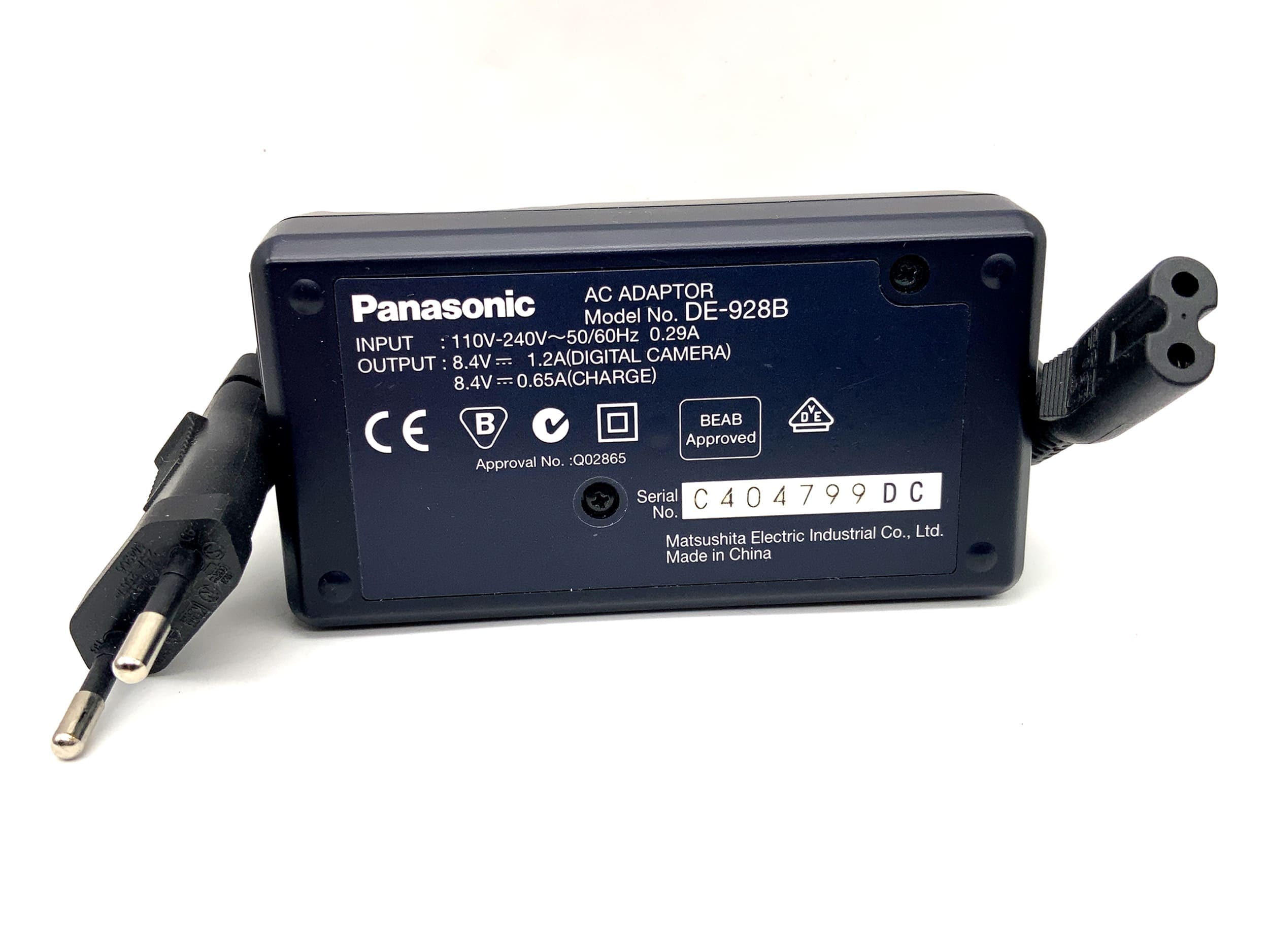 Panasonic Lumix DE-928 B Ladegerät CGA-S002|DMW-BM7 Battery Charger