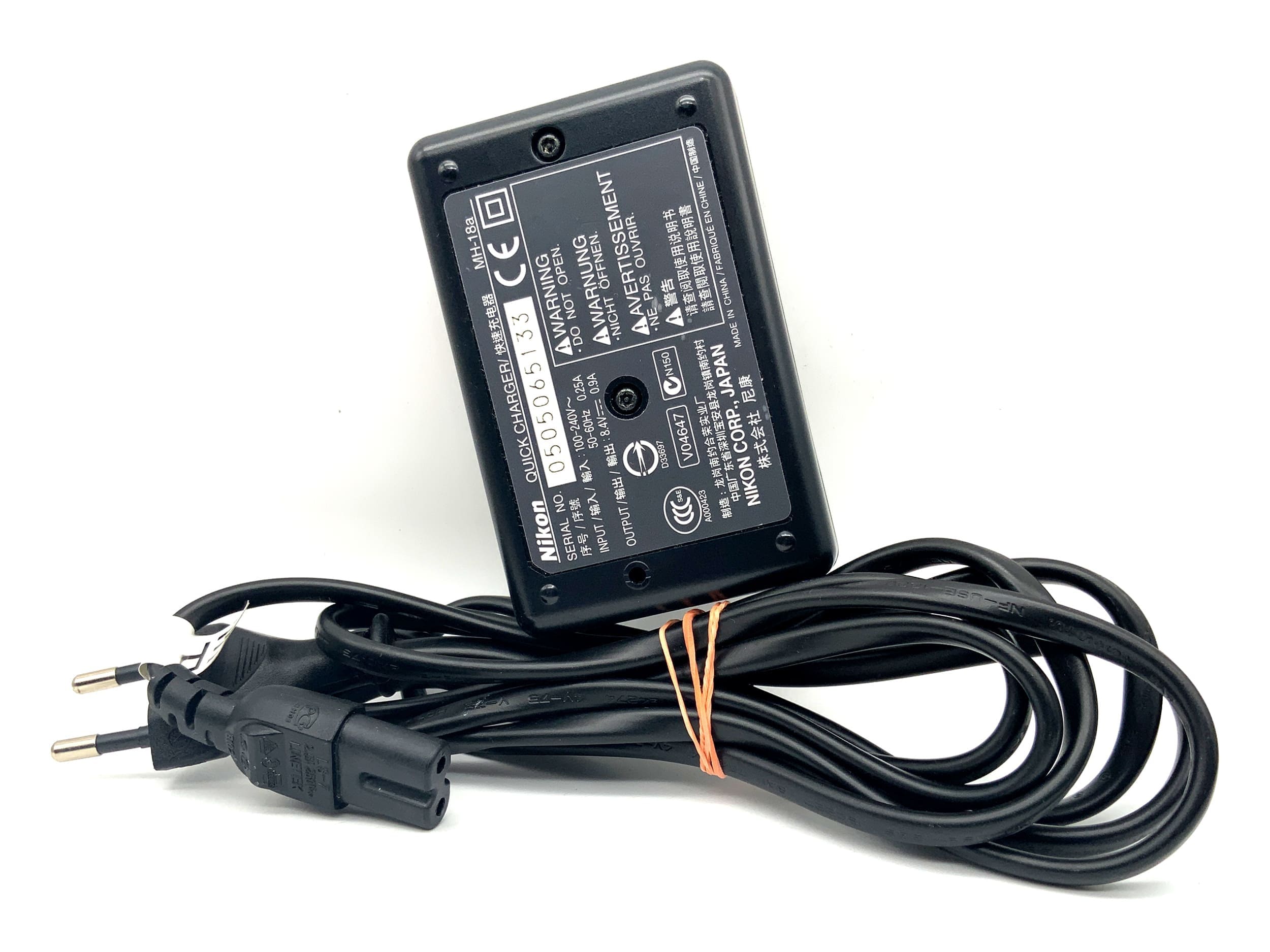 Nikon MH-18a Ladegerät EN-EL3|EN-EL3a|EN-EL3e Battery Charger Power Adaptor