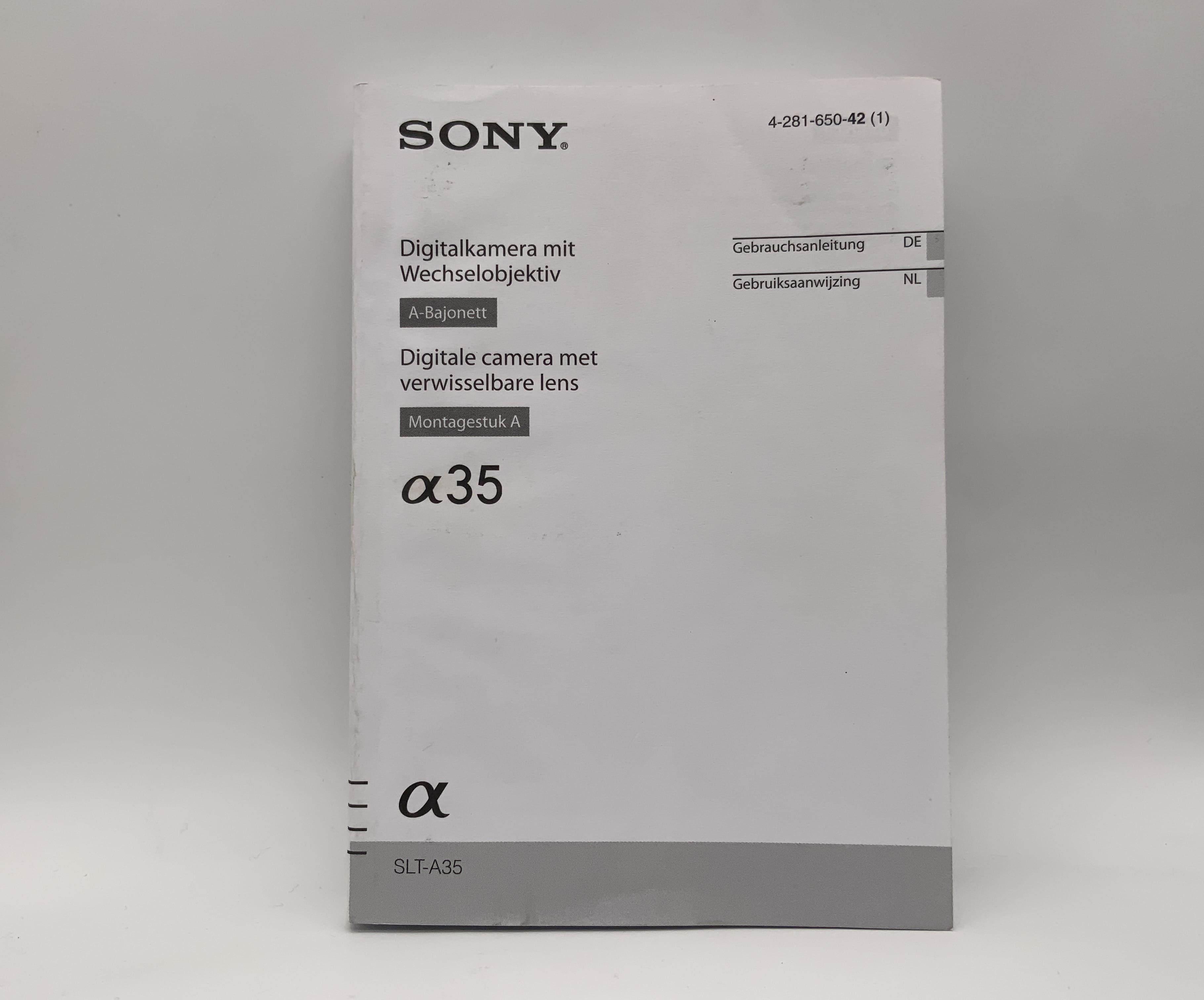 Sony alpha 35 Bedienungsanleitung Deutsch