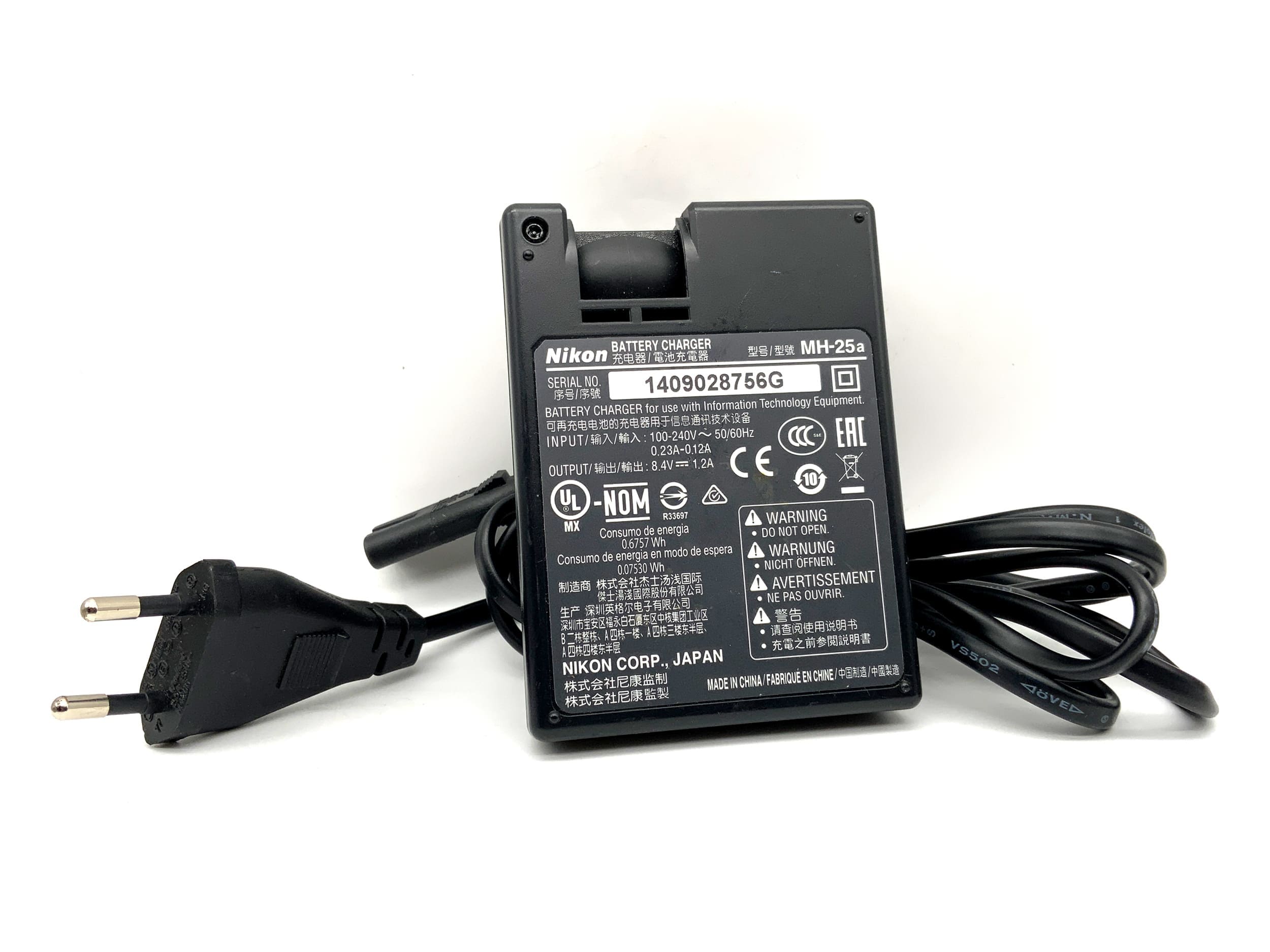 Chargeur de batterie Nikon MH-25a EN-EL15|EN-EL15a|EN-EL15b|EN-EL15c