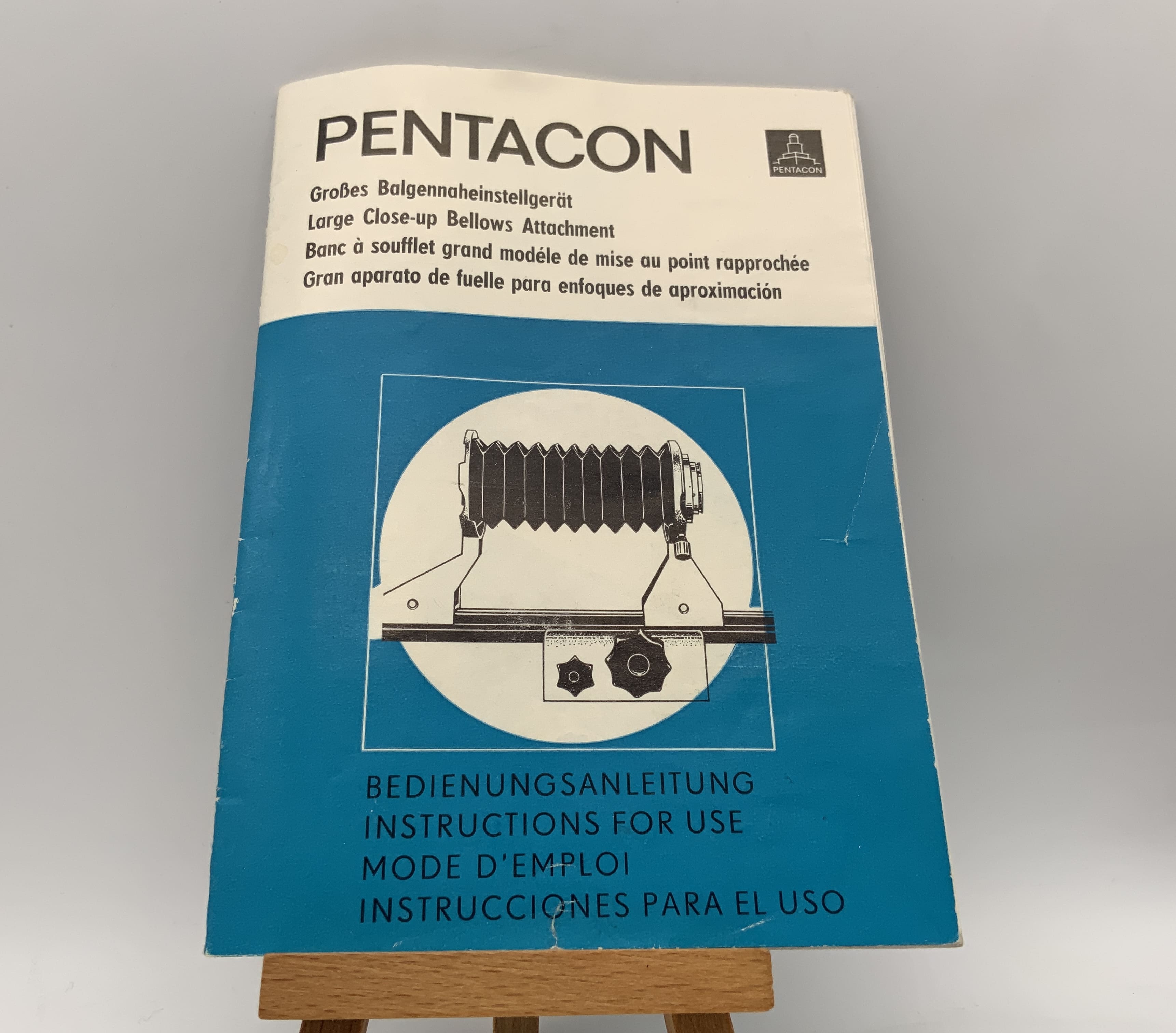 Pentacon Großes Balgennaheinstellgerät Bedienungsanleitung Deutsch