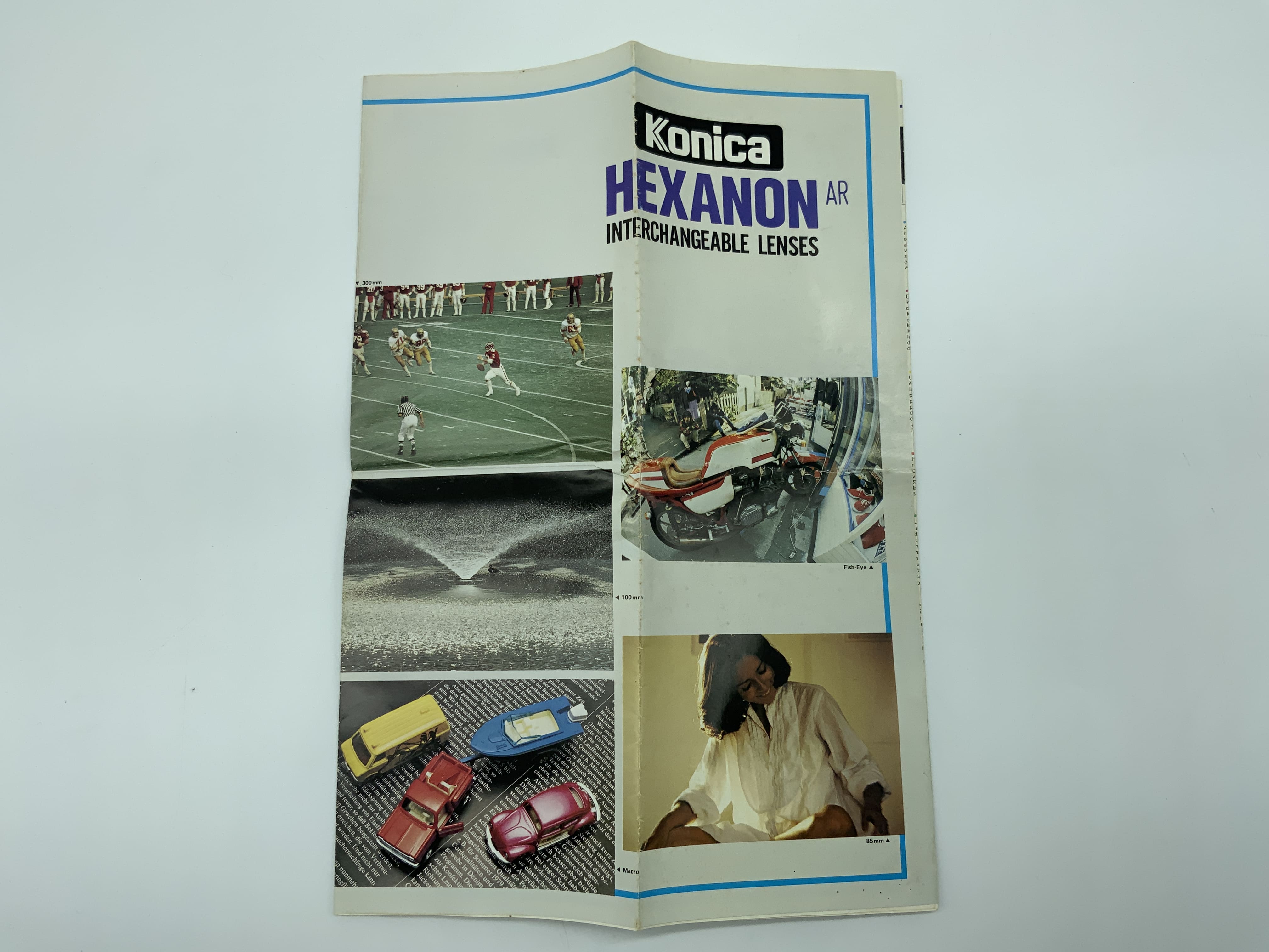 Konica Hexanon AR Interchangeable Lenses Broschüre Deutsch