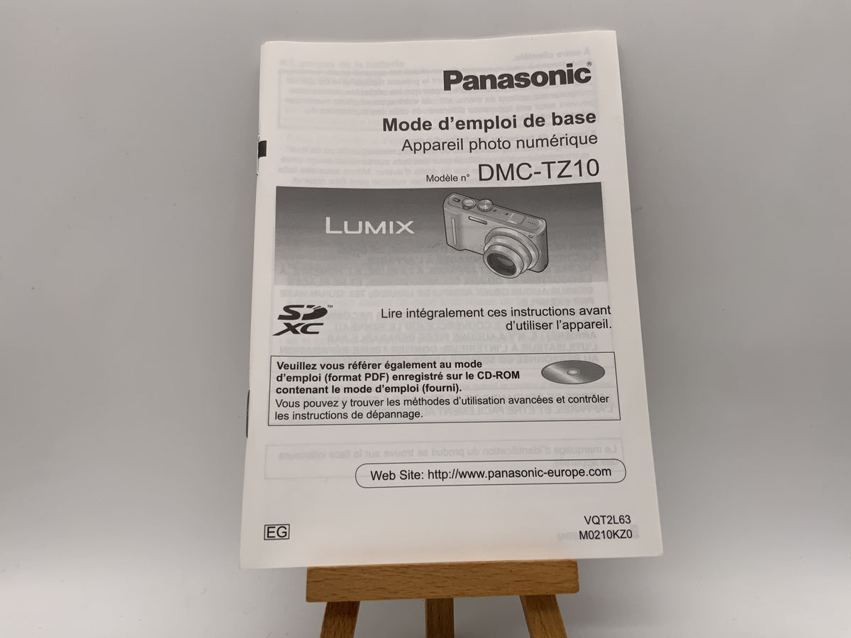 Panasonic DMC-TZ 10 Bedienungsanleitung Französisch