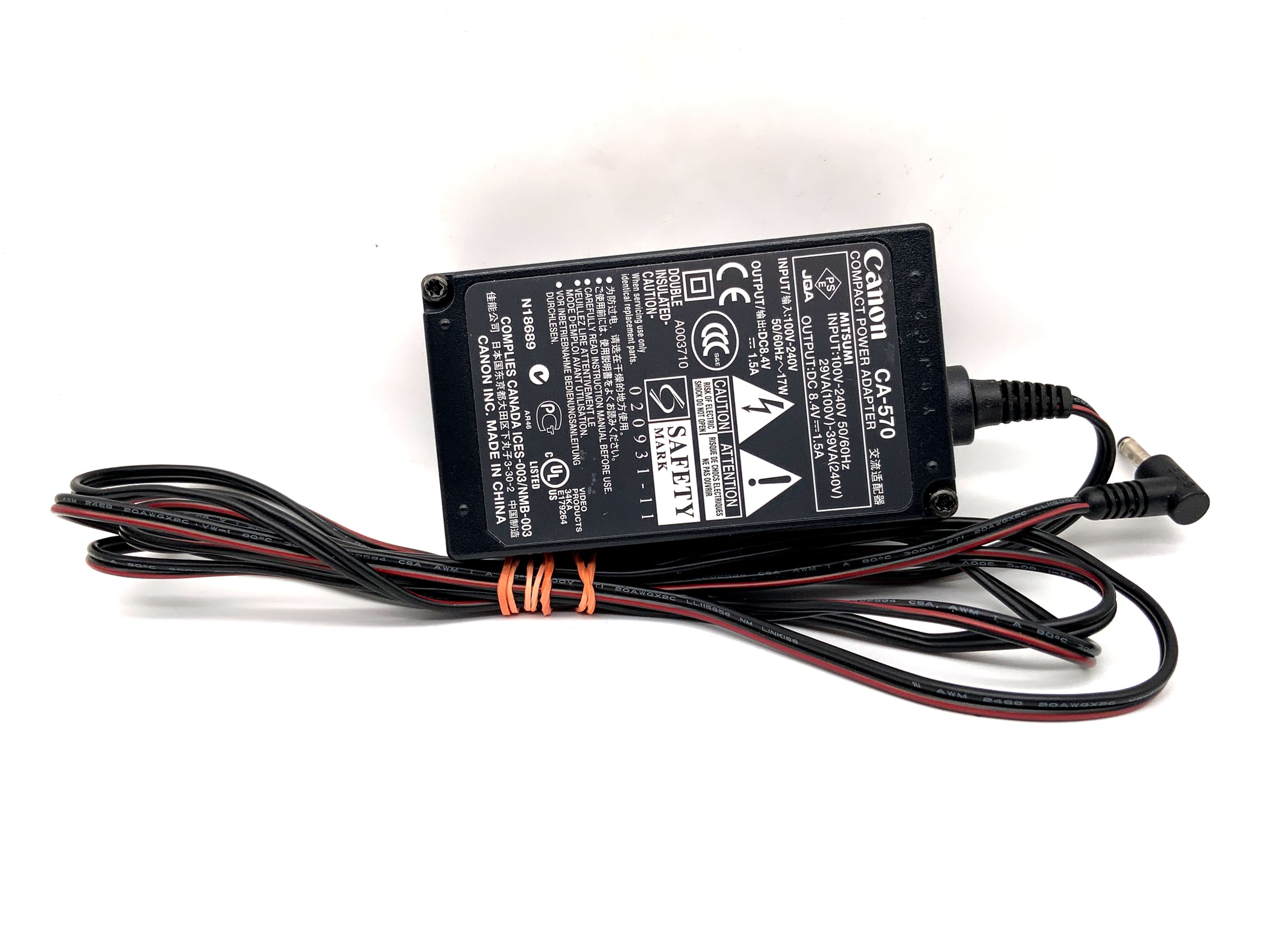 Alimentation CC Canon CA-570 HF S200 300D UC9316