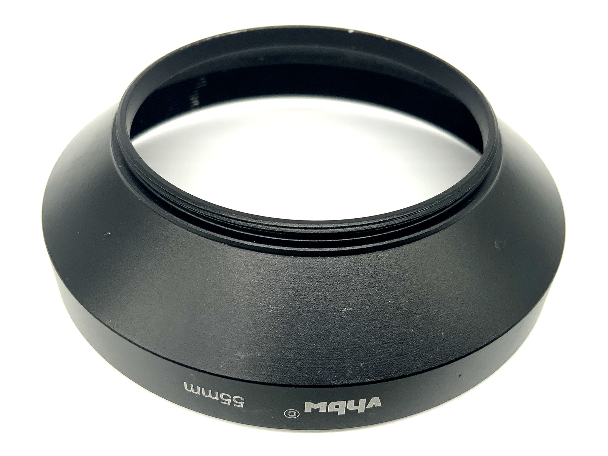 vhbw 55mm Gegenlichtblende metall Schraubblende schwarz lenshood Sonnenblende
