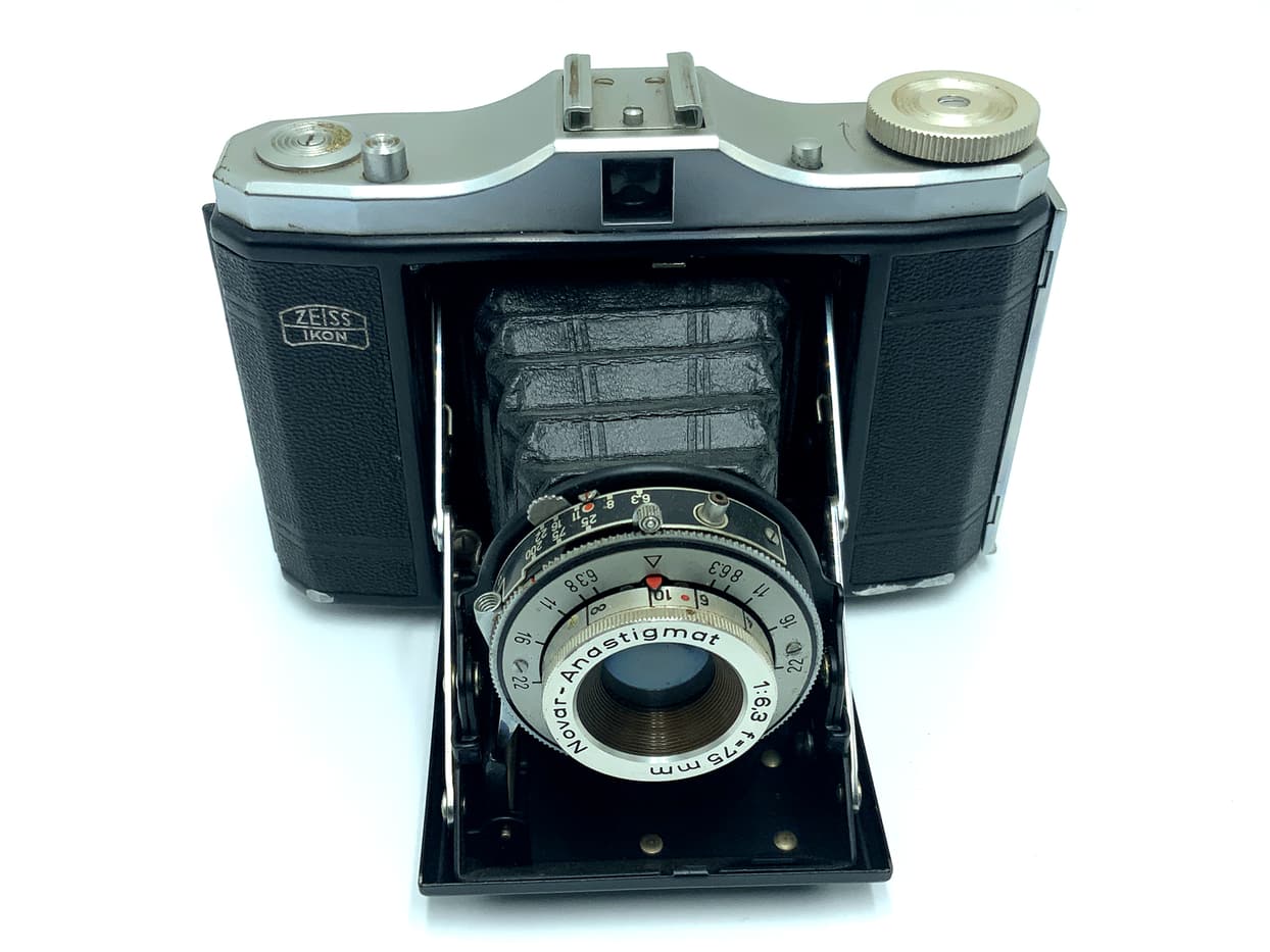 Zeiss Ikon Nettar 517/16 Klappkamera mit Novar Anastigmat 1:6.3 f=75mm Vario