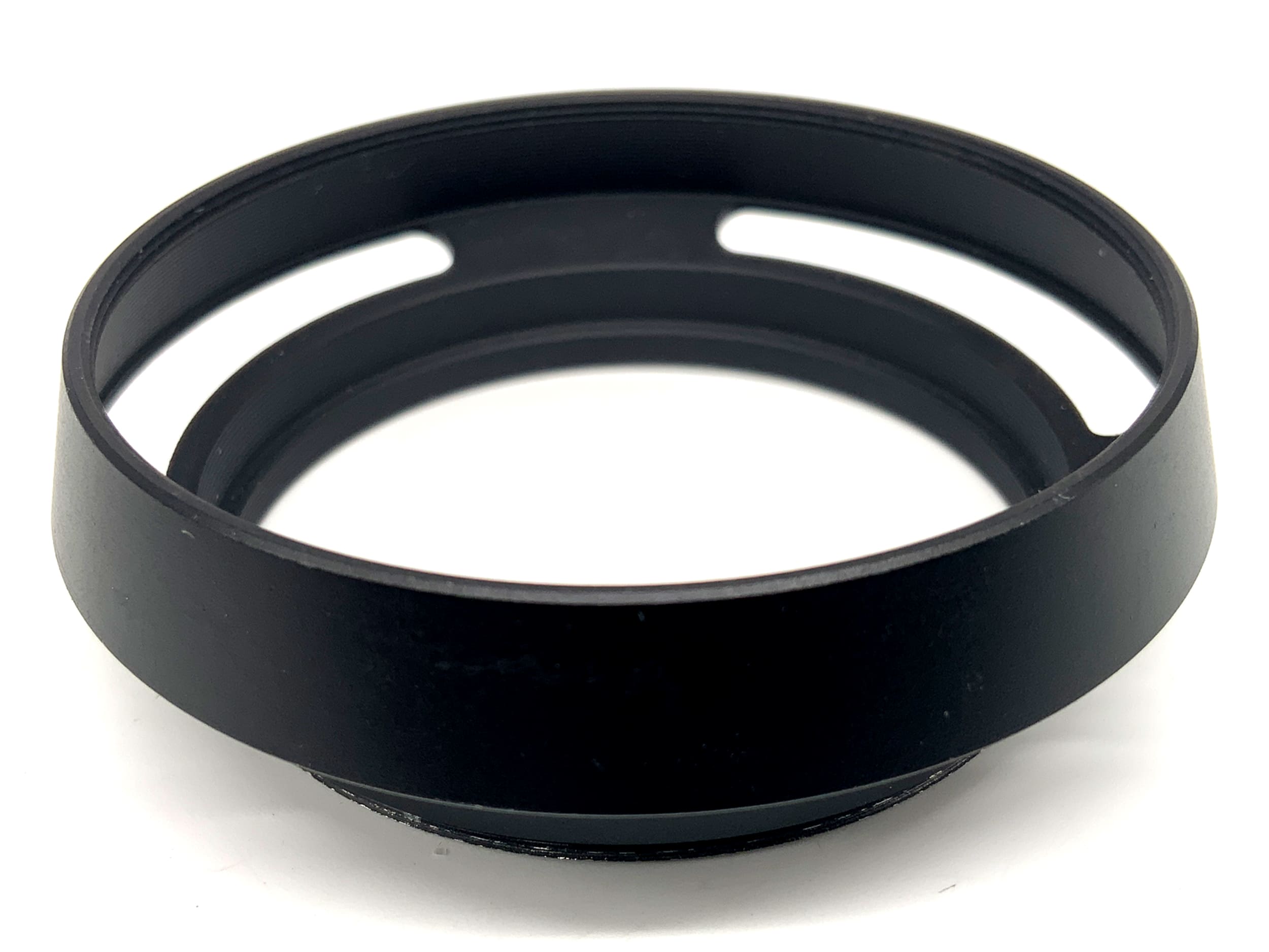 55mm Gegenlichtblende Metall Alu schwarz lenshood Sonnenblende