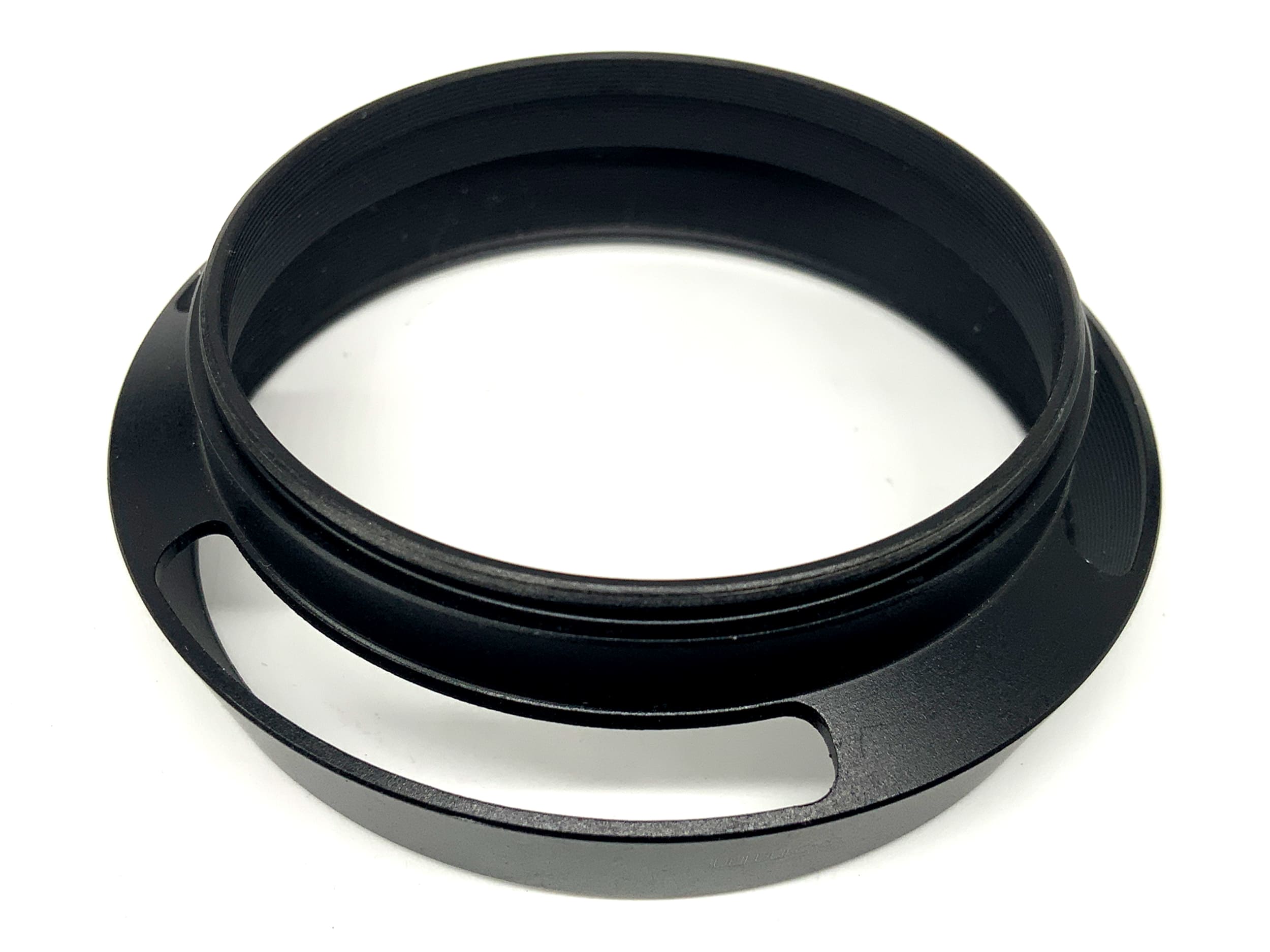 55mm Gegenlichtblende Metall Alu schwarz lenshood Sonnenblende
