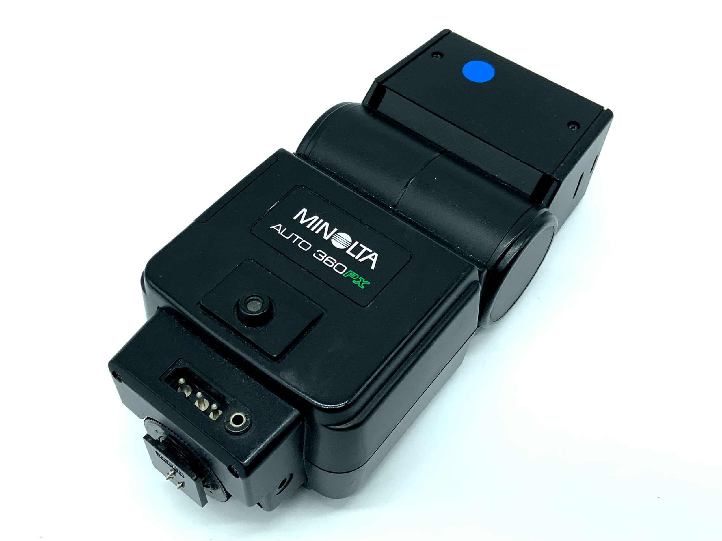 Minolta Auto 360PX Blitzgerät Kamera Blitz Aufsteckblitz Flash Licht