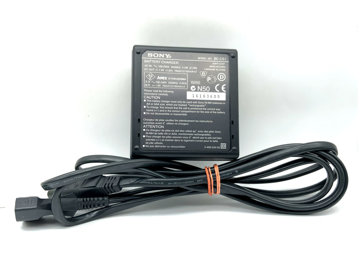 Chargeur secteur Sony BC-CS1 pour piles AA (NiMH) et AAA (NiMH)