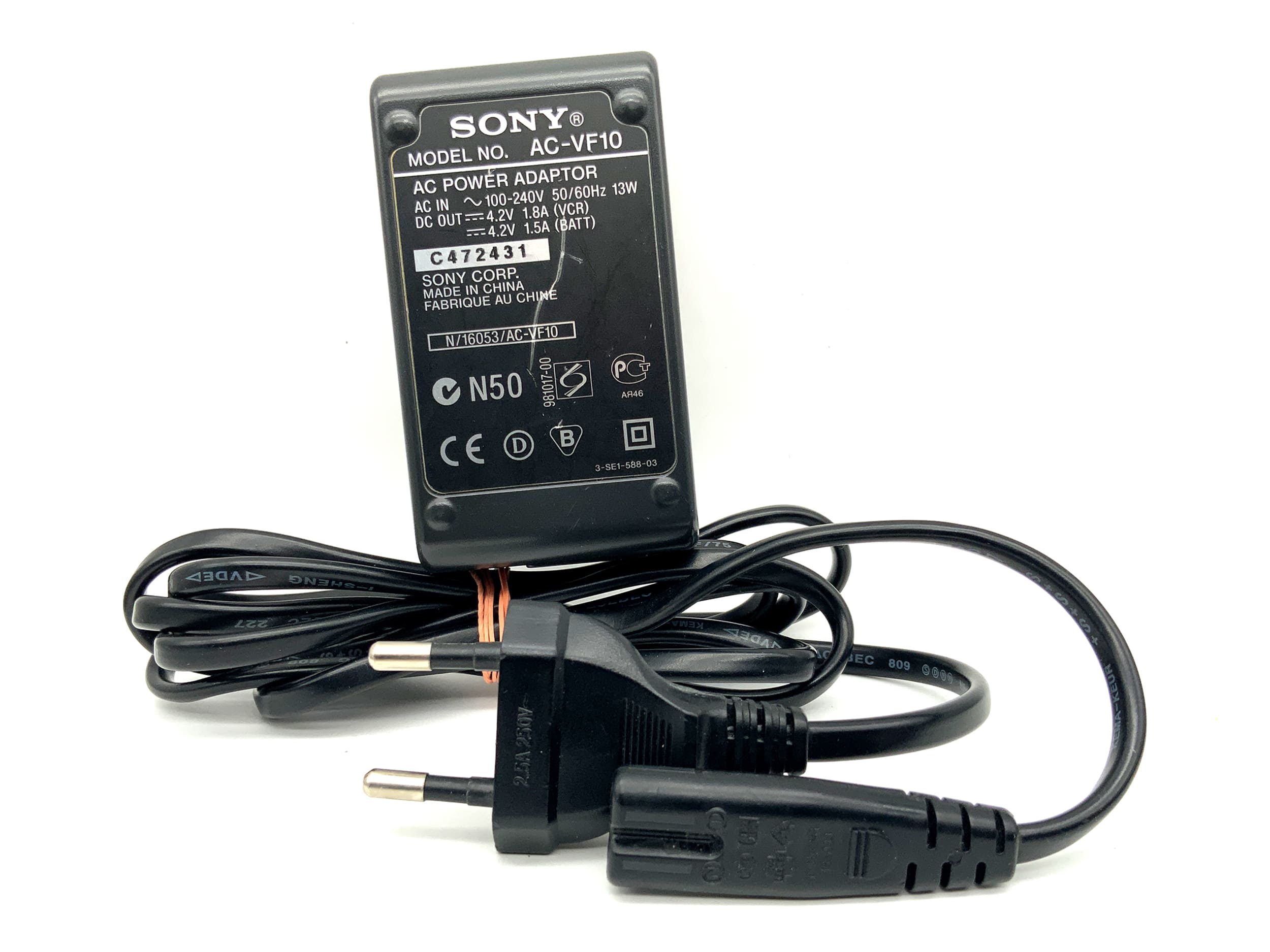 Sony AC-VF10 Ladegerät NP-F10|NP-F20|NP-F30 Battery Charger Power Adaptor