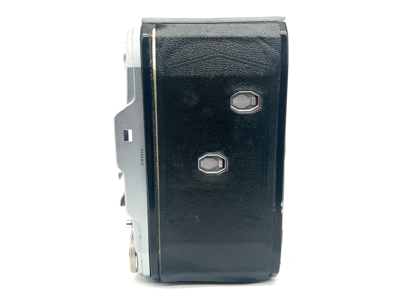 Pentacon Ercona II Klappkamera mit Novar Anastigmat 1:4,5 110mm red V