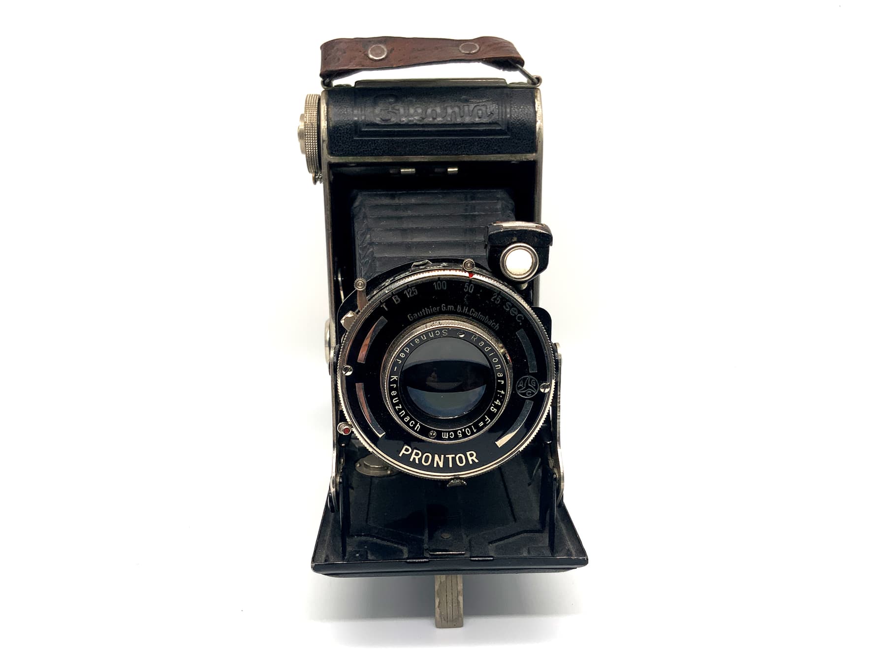 Erkania Luxus Nr. 562 Klappkamera mit Schneider-Kreuznach Radionar 1:4.5 10,5cm