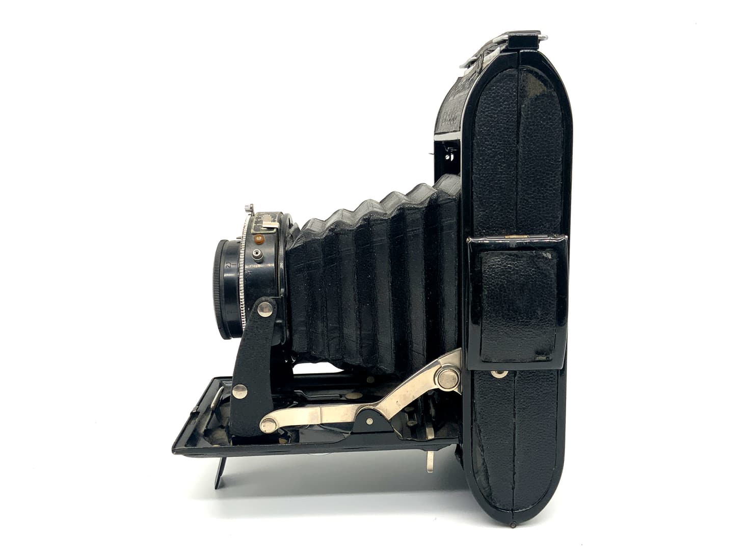Voigtländer Bessa Klappkamera mit Skopar 10,5cm 1:3.5 bleibt offen! Analogkamera