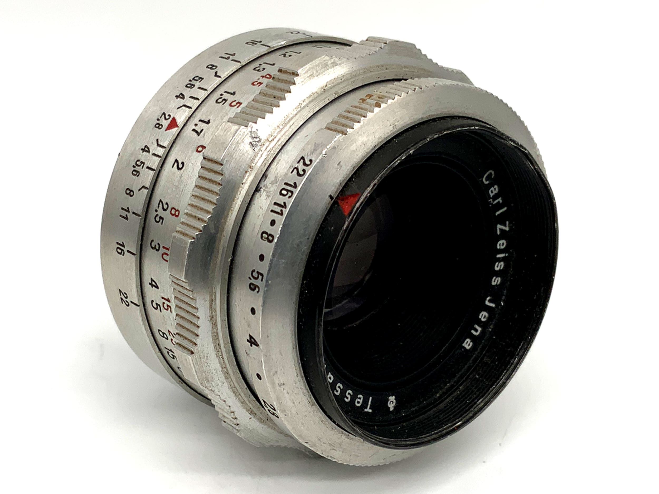 Carl Zeiss Jena Tessar 50mm 1:2.8 Objektiv Festbrennweite (EXA) Nebel!