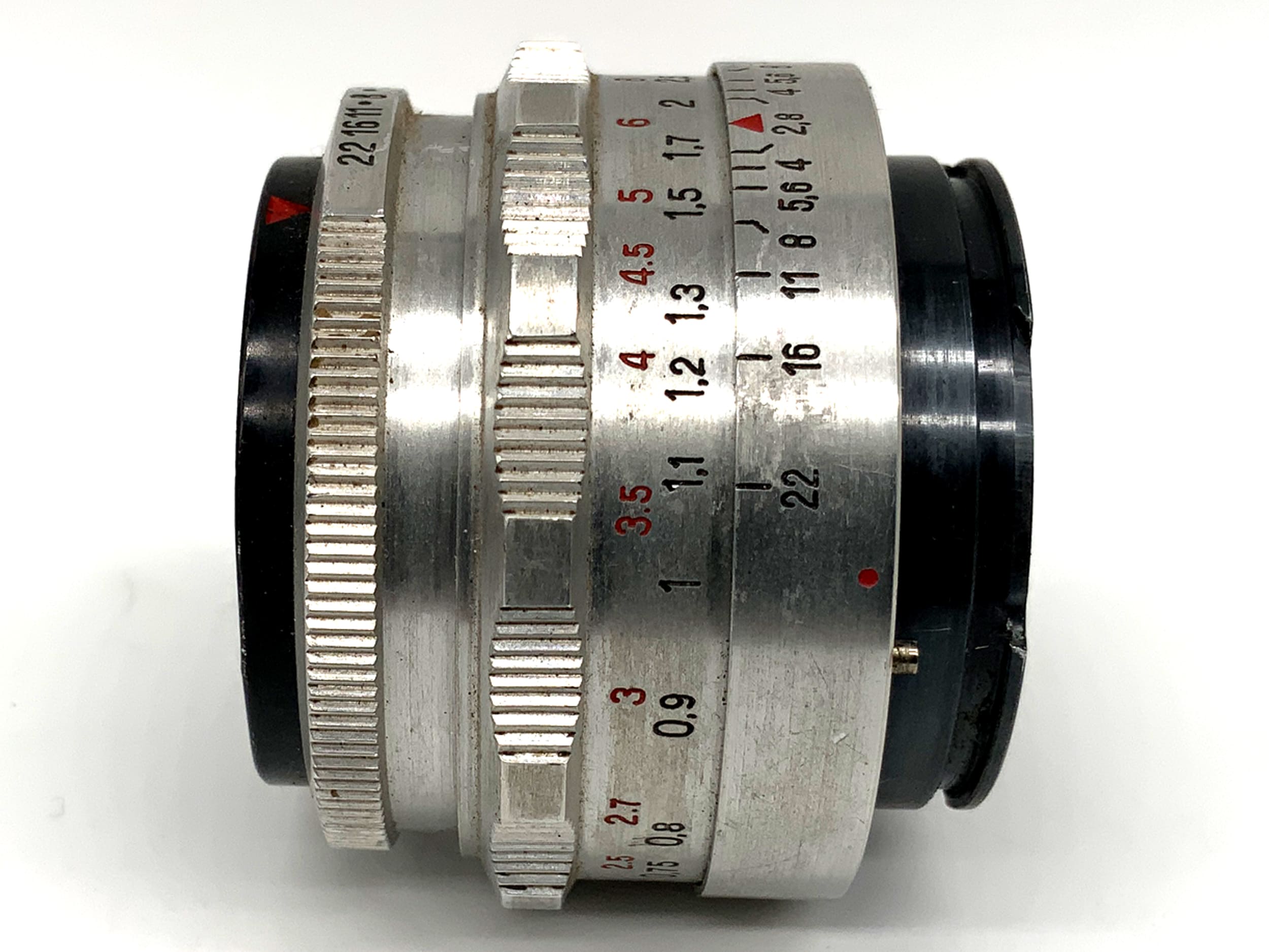 Carl Zeiss Jena Tessar 50mm 1:2.8 Objektiv Festbrennweite (EXA) Nebel!