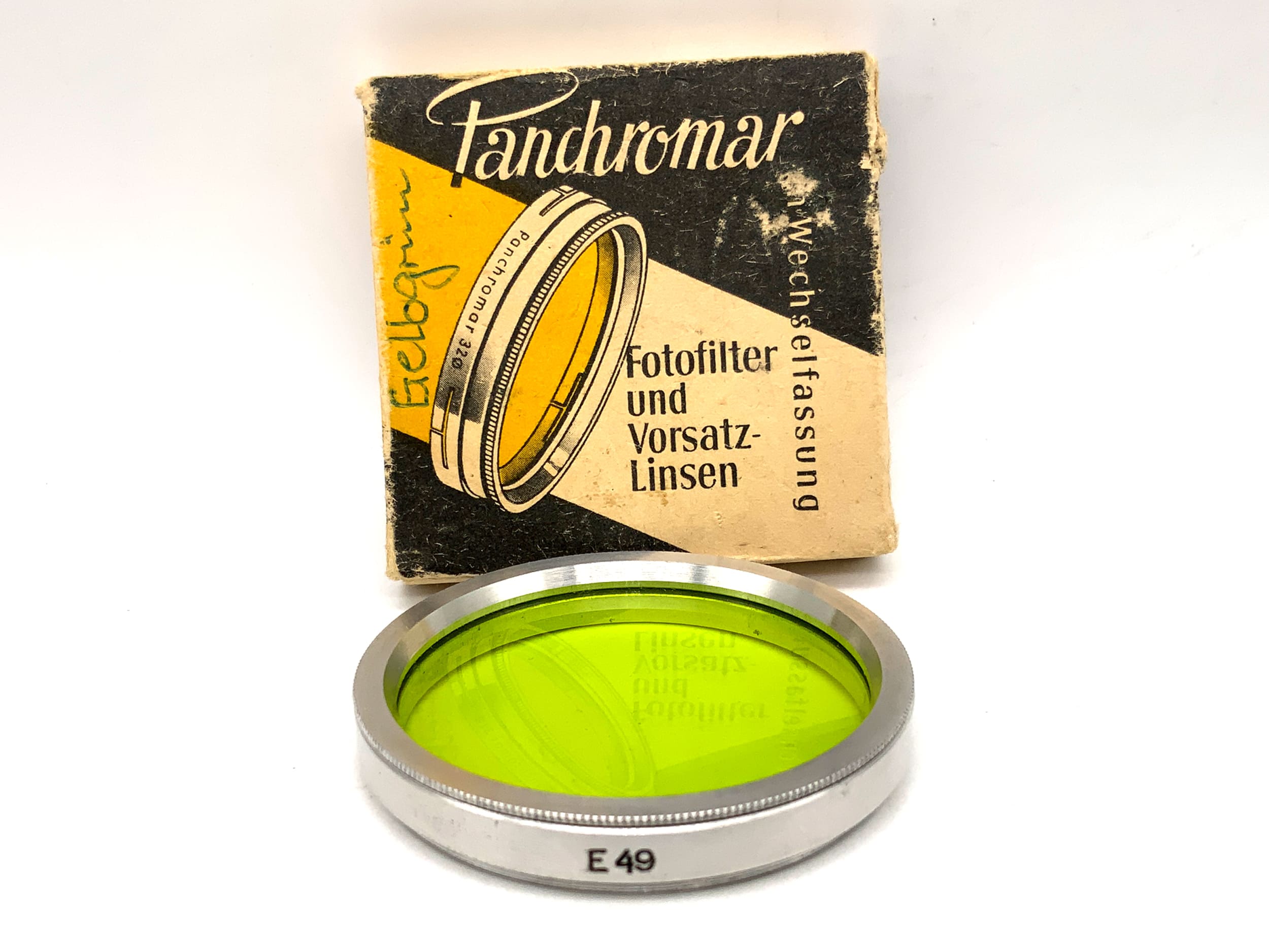 Panchromar Farbfilter grün/green E49 Filter 49mm Kreisförmig Filtergewinde