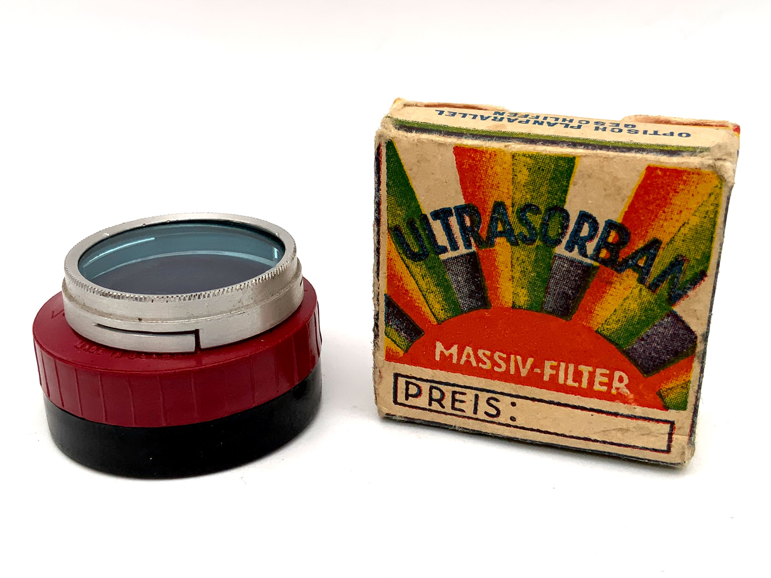 Arnz Jena Farbfilter hellblau 1,5x (801) Slip on in OVP Filter 25,5mm