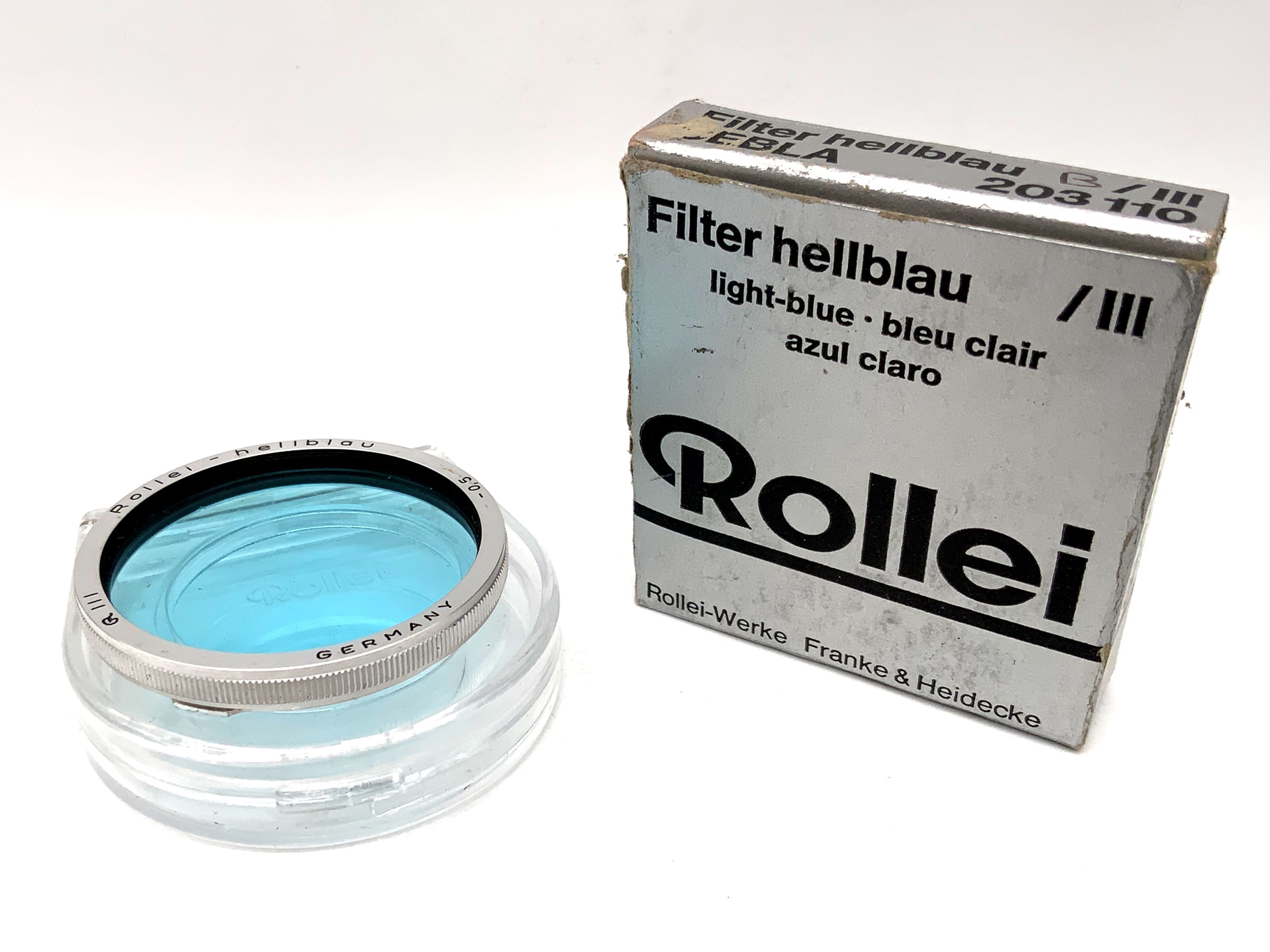 Rollei Farbfilter Rolleiflex F&H hellblau -0,5 (203110) in OVP Filter R III