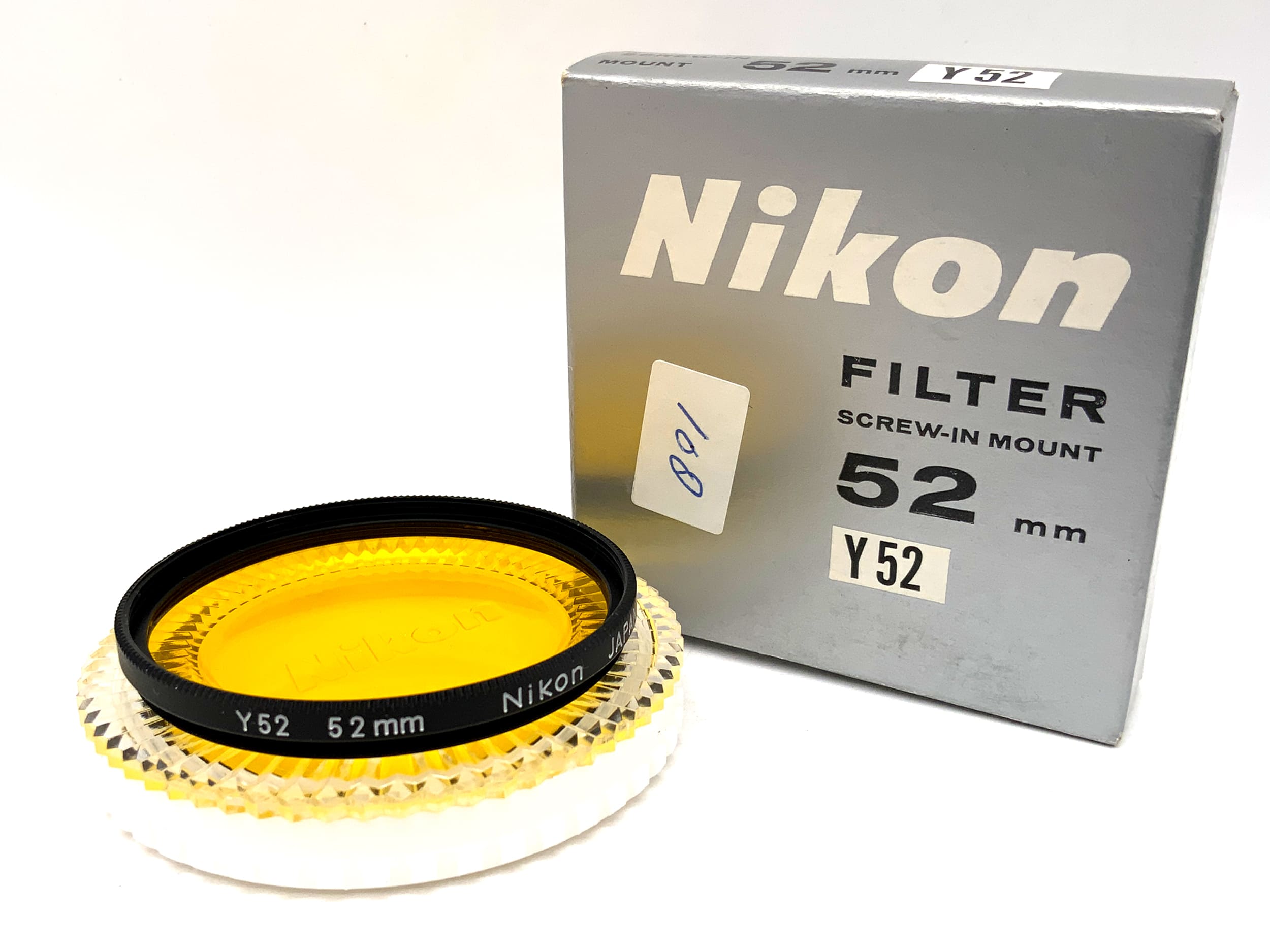 Filtre jaune Nikon Y52 dans son emballage d'origine, filetage circulaire de 52 mm