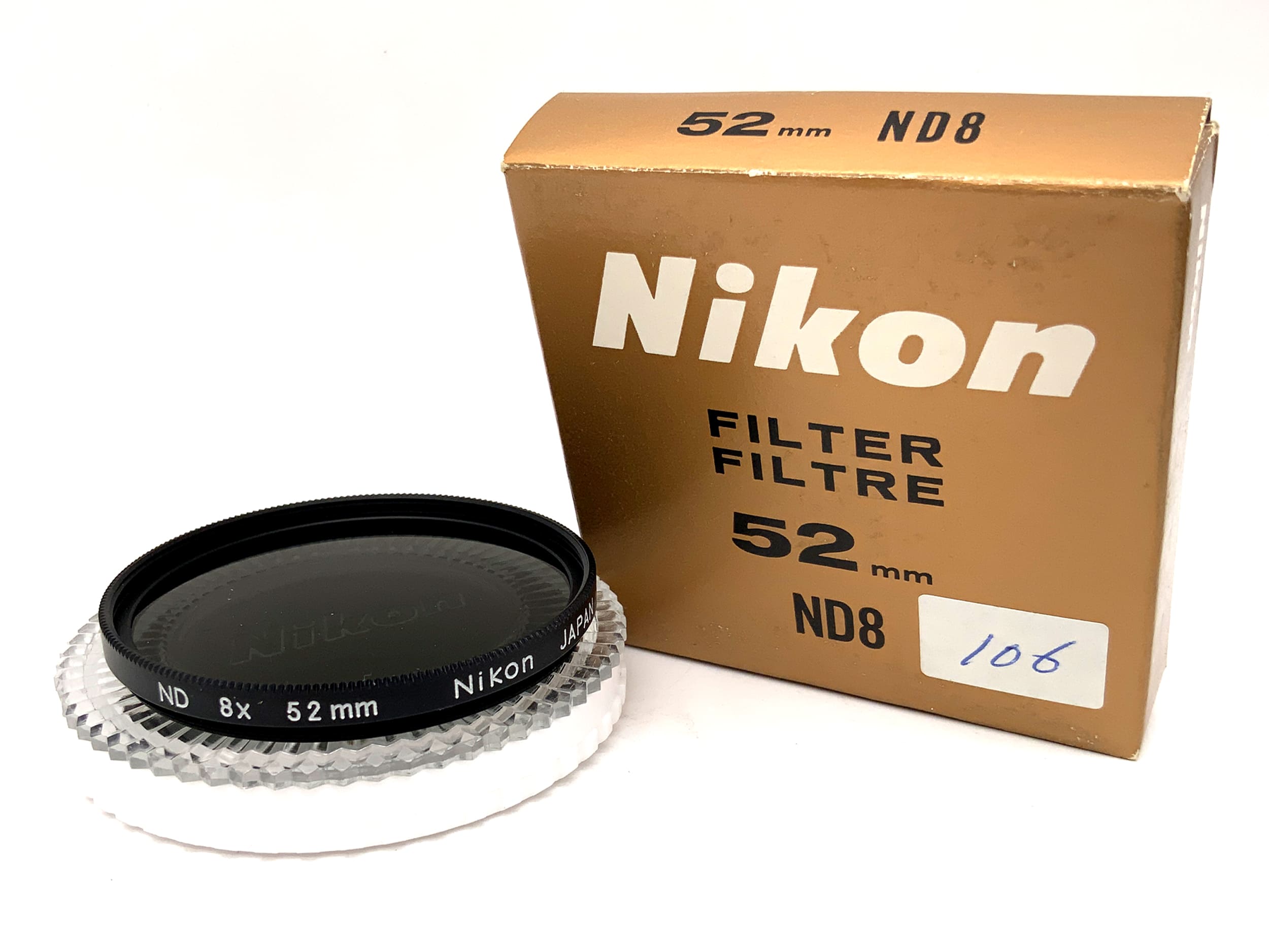 Nikon Graufilter ND 8x in OVP Filter 52mm Kreisförmig Filtergewinde