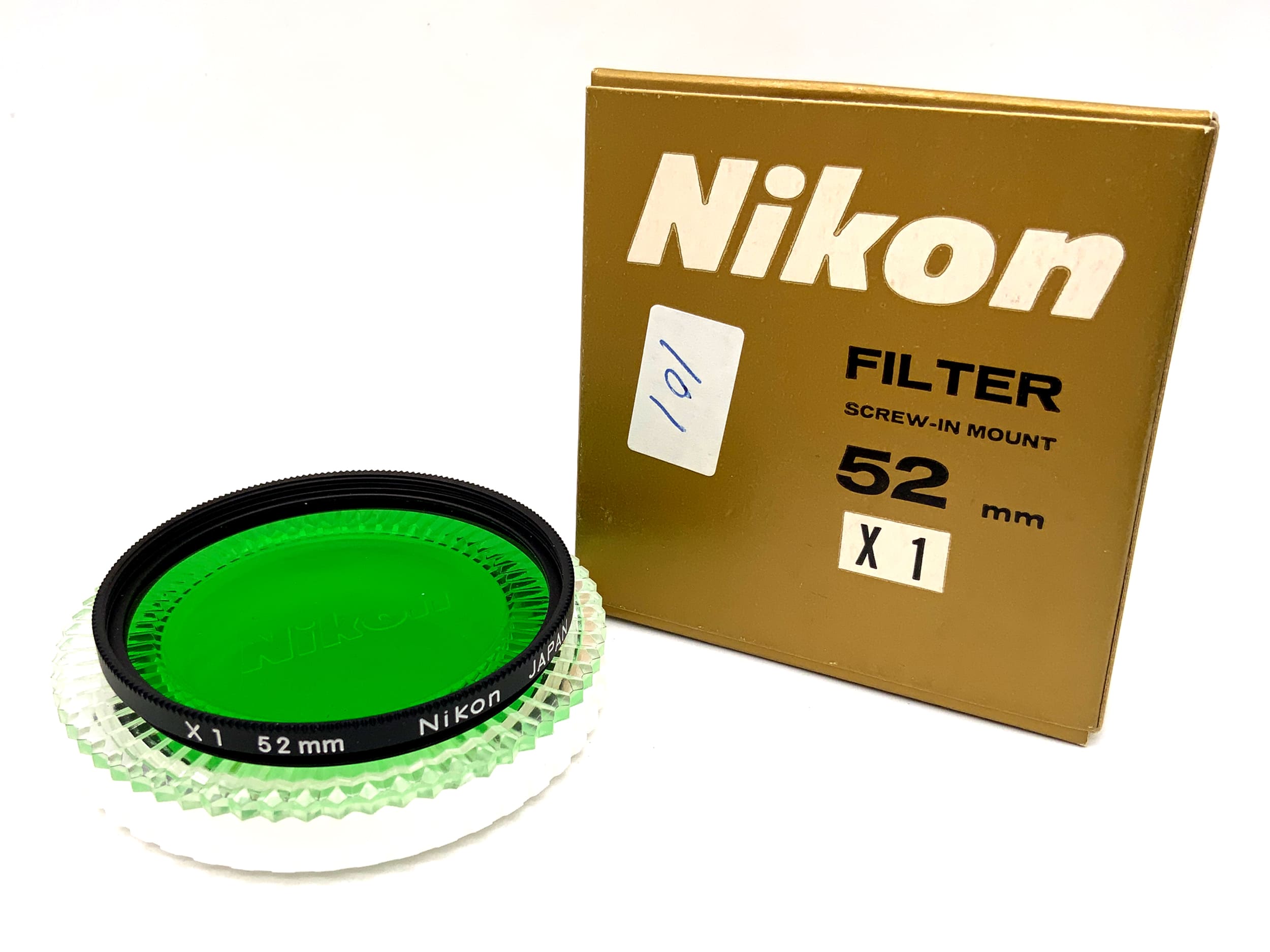 Nikon Farbfilter grün/green X1 in OVP Filter 52mm Kreisförmig Filtergewinde