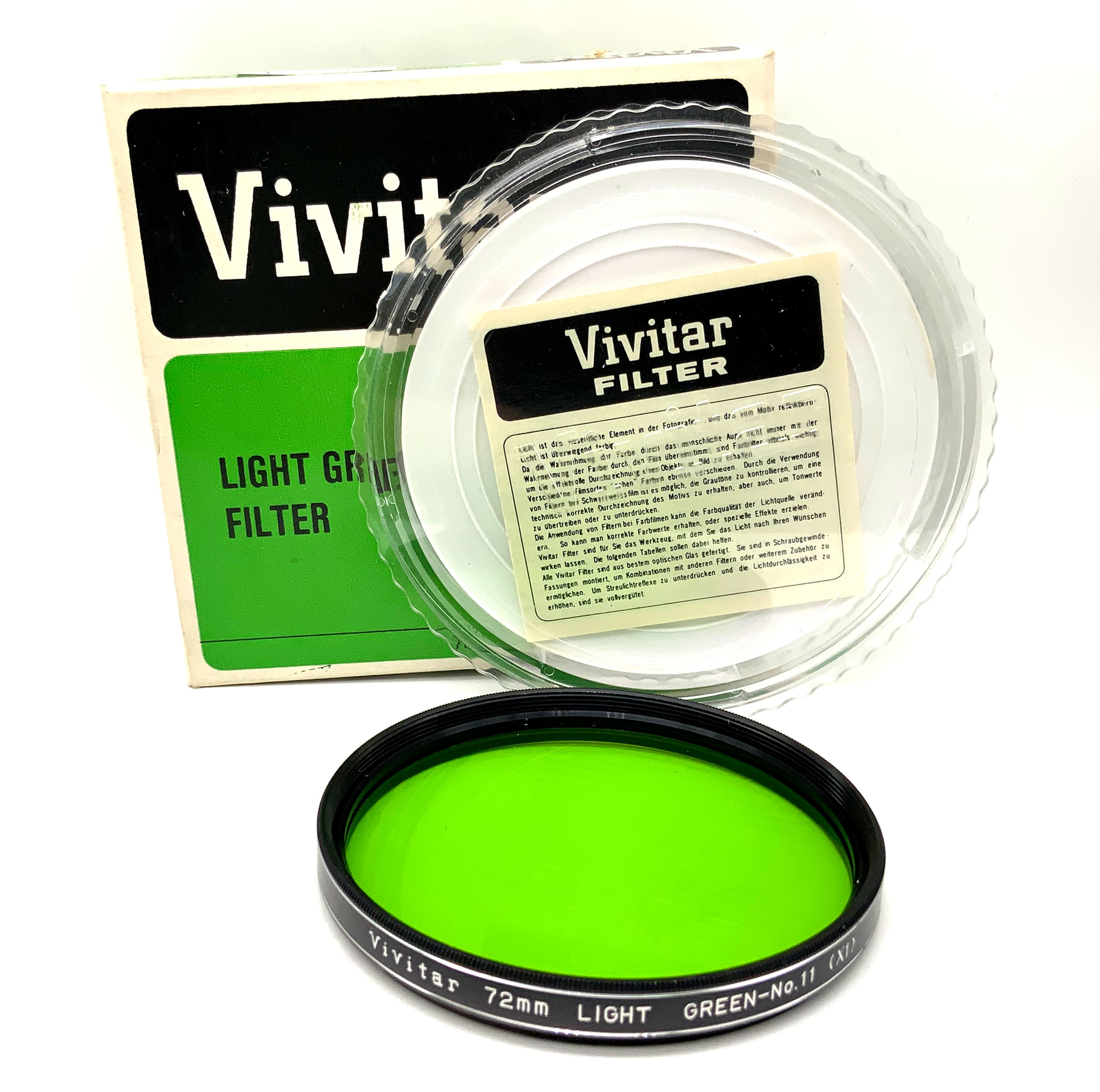 Vivitar Farbfilter leicht grün/light green No.11 (XI) in OVP Filter 72mm