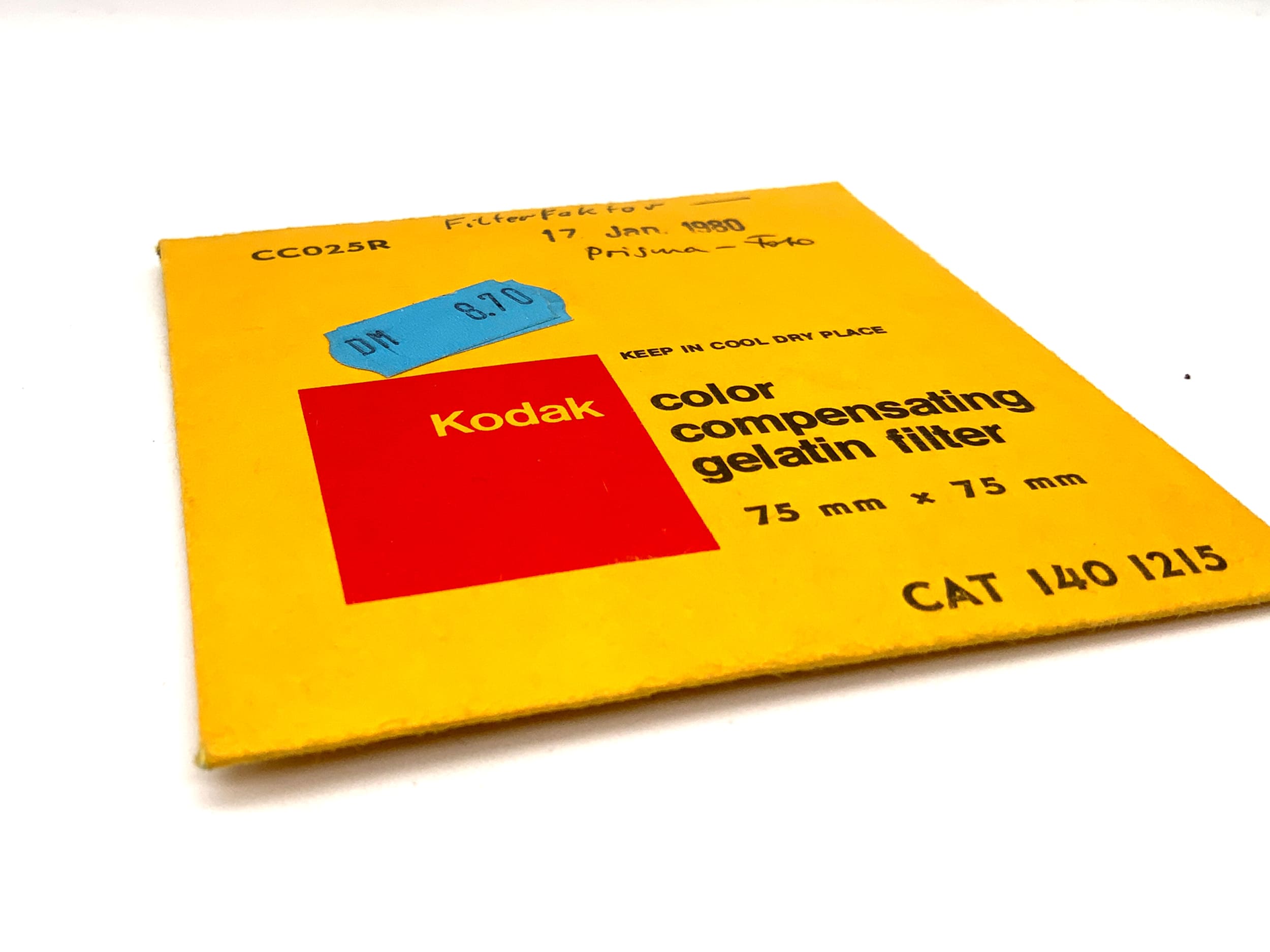 Kodak CC025R Color Compensating Filter Filter 75mm x 75mm Rechteckig