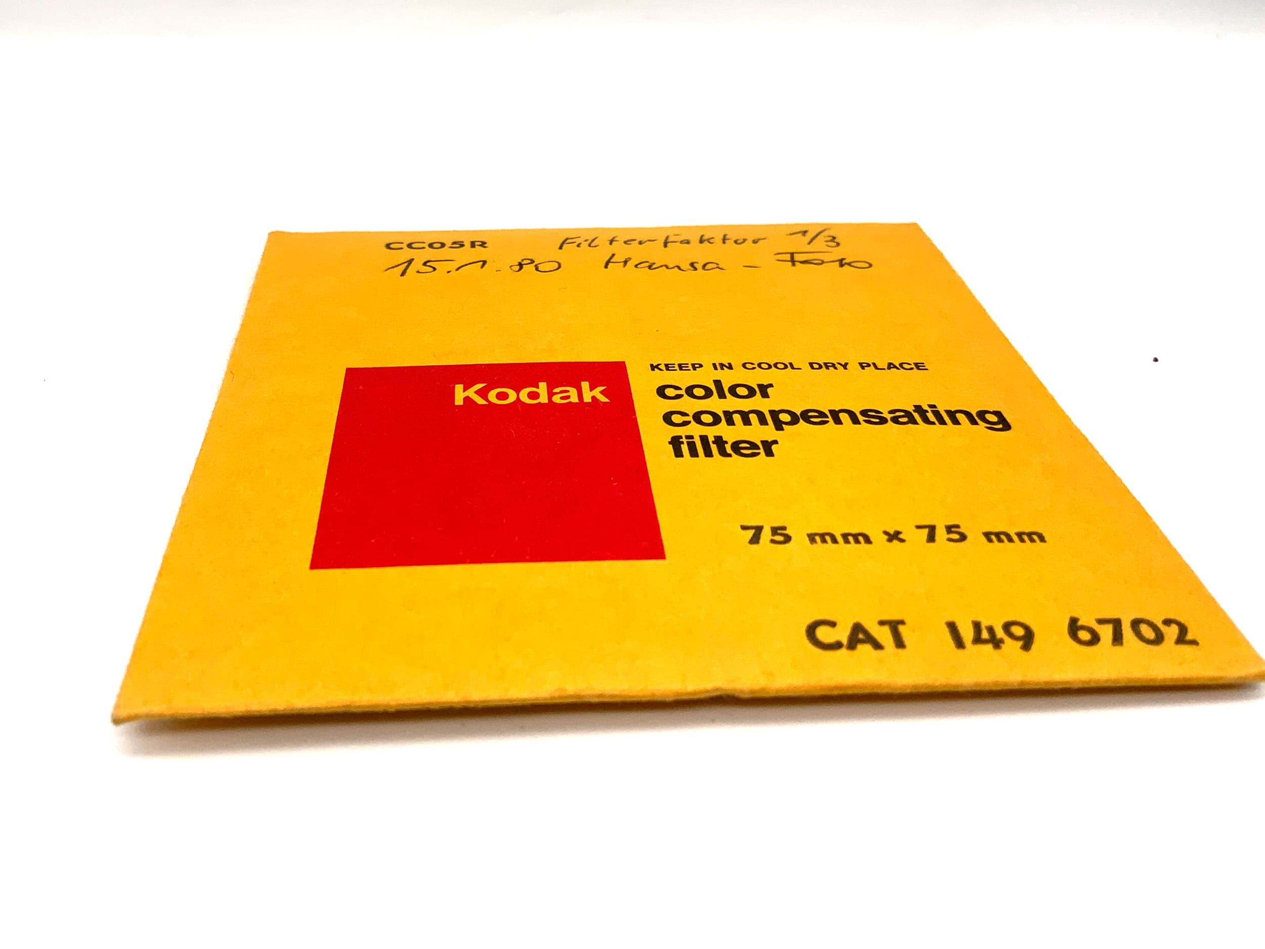 Kodak CC05R Color Compensating Filter Filter 75mm x 75mm Rechteckig