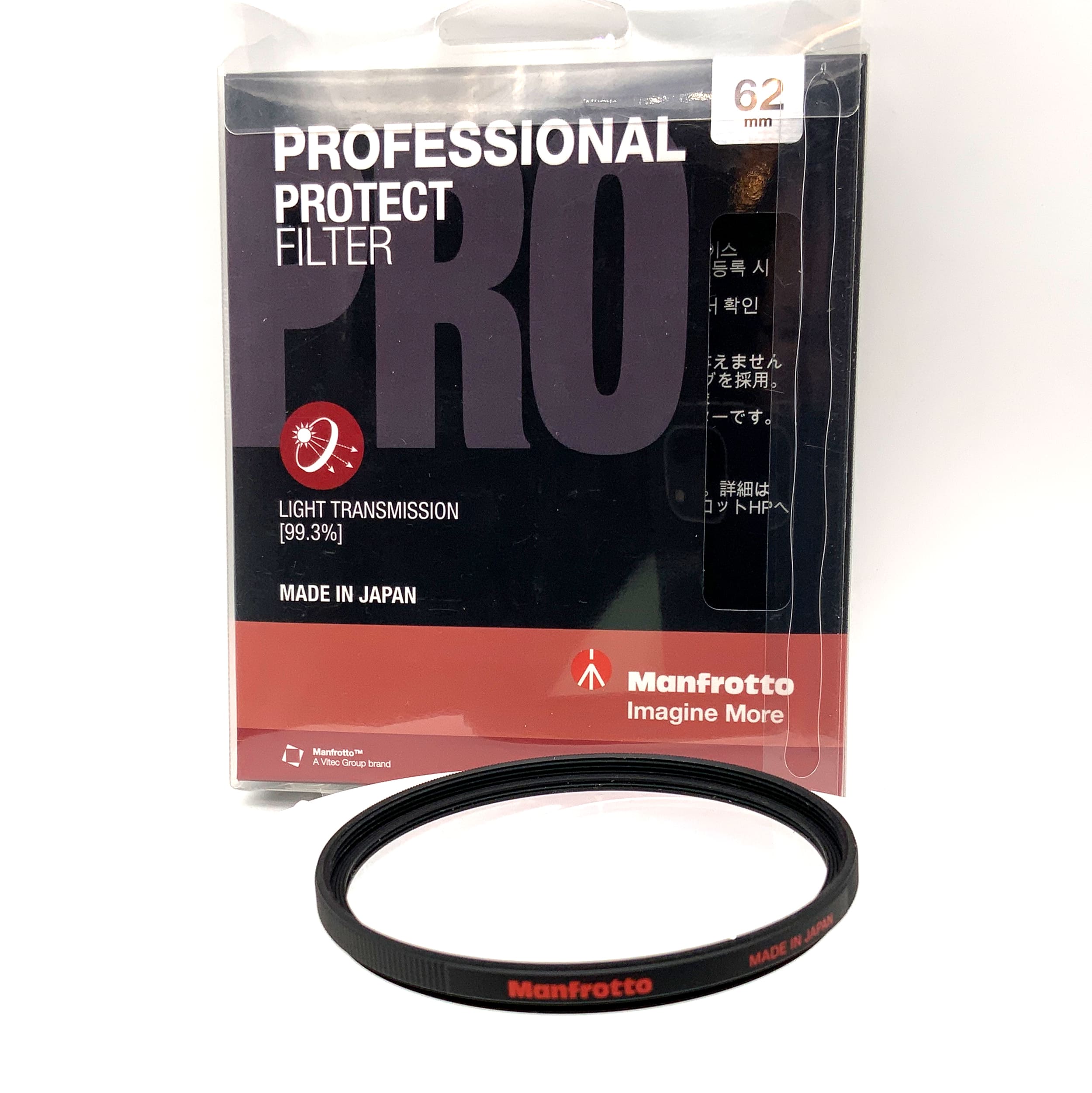 Manfrotto Schutzfilter Pro/Protect in OVP Filter 62mm Kreisförmig Filtergewinde