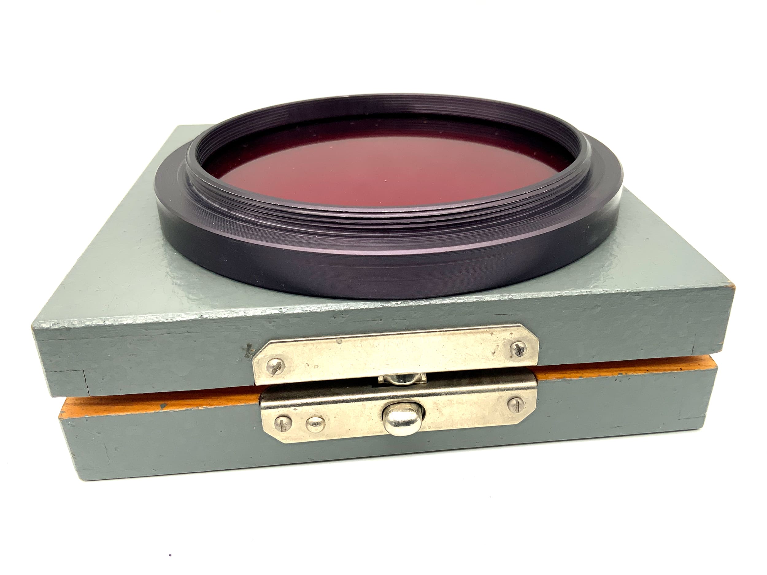 Filtre rouge Pentacon dans son emballage d'origine, filtre circulaire Pentacon Six 86 mm