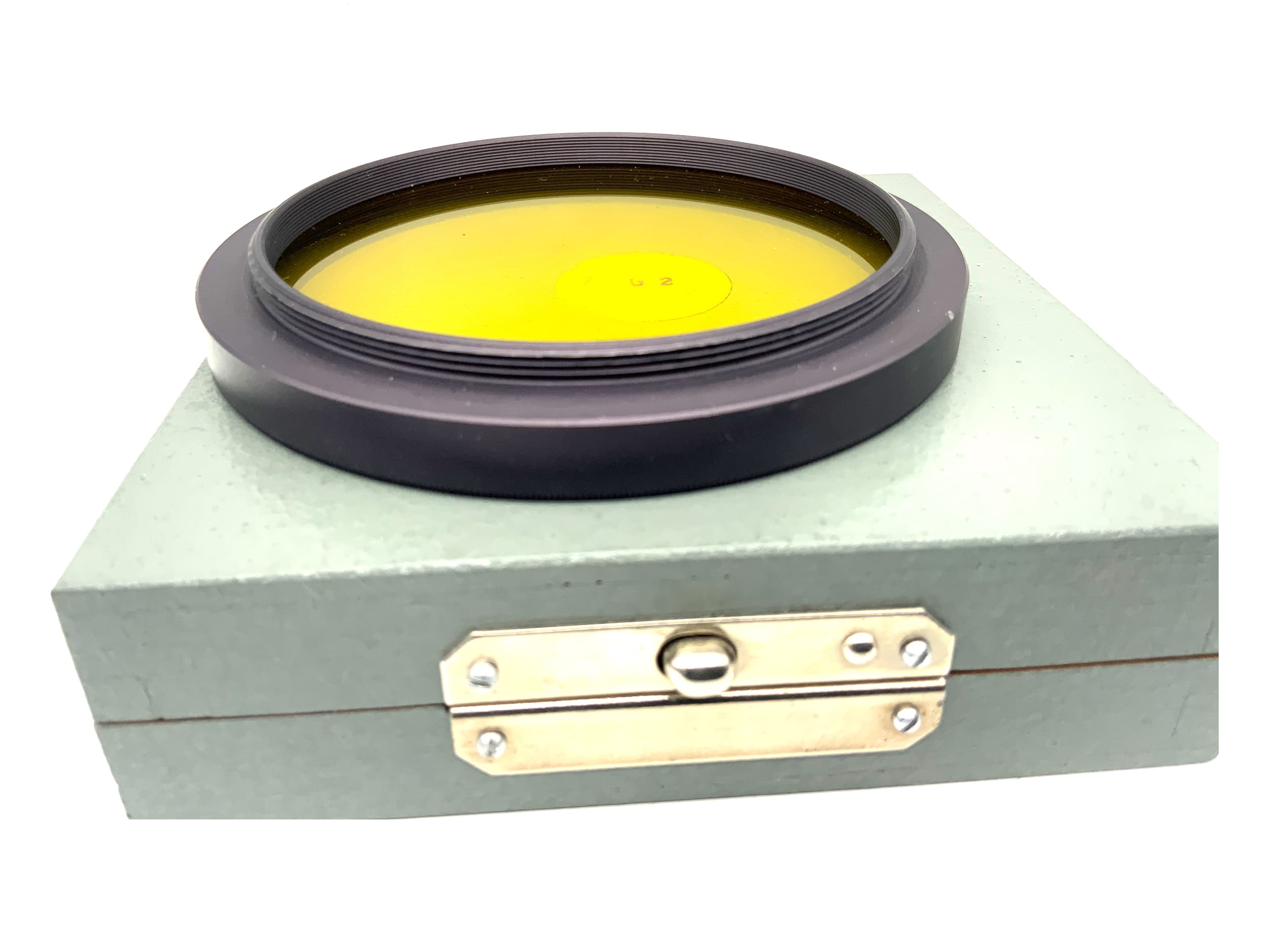 Filtre jaune Pentacon dans son emballage d'origine, filtre circulaire Pentacon Six 86 mm