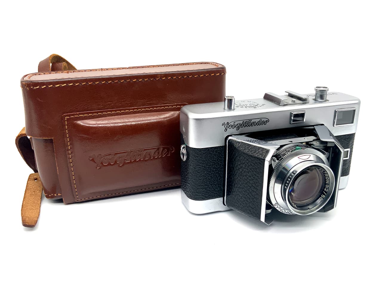 Voigtländer Vitessa Klappkamera mit Ultron 50mm 1:2 Messsucher Analogkamera