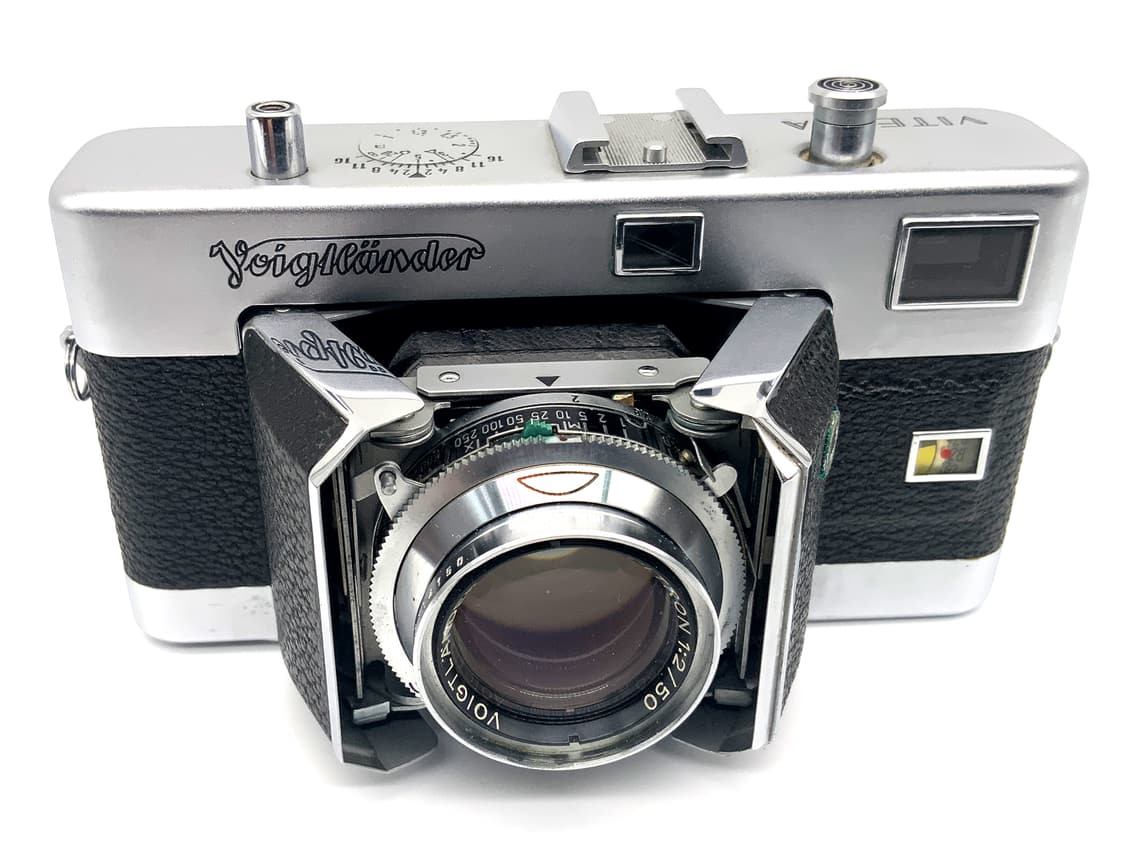 Voigtländer Vitessa Klappkamera mit Ultron 50mm 1:2 Messsucher Analogkamera