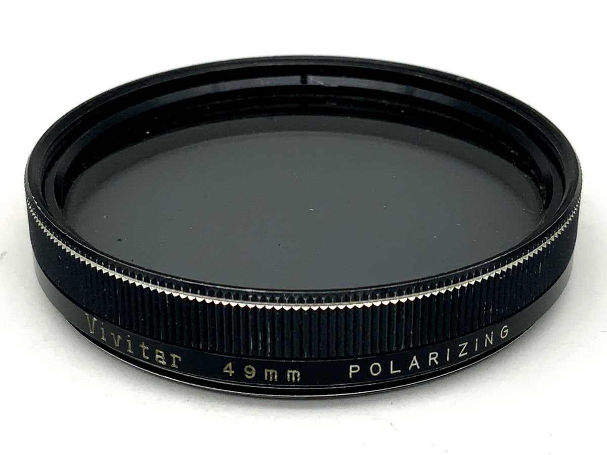 Filtre polarisant Vivitar, filetage circulaire de 49 mm