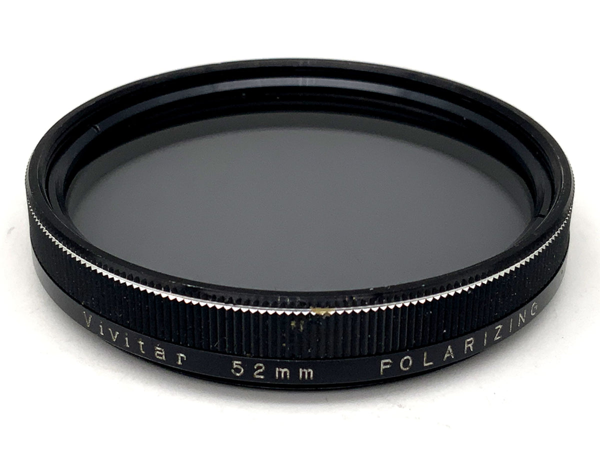 Filtre polarisant Vivitar, filetage circulaire de 52 mm