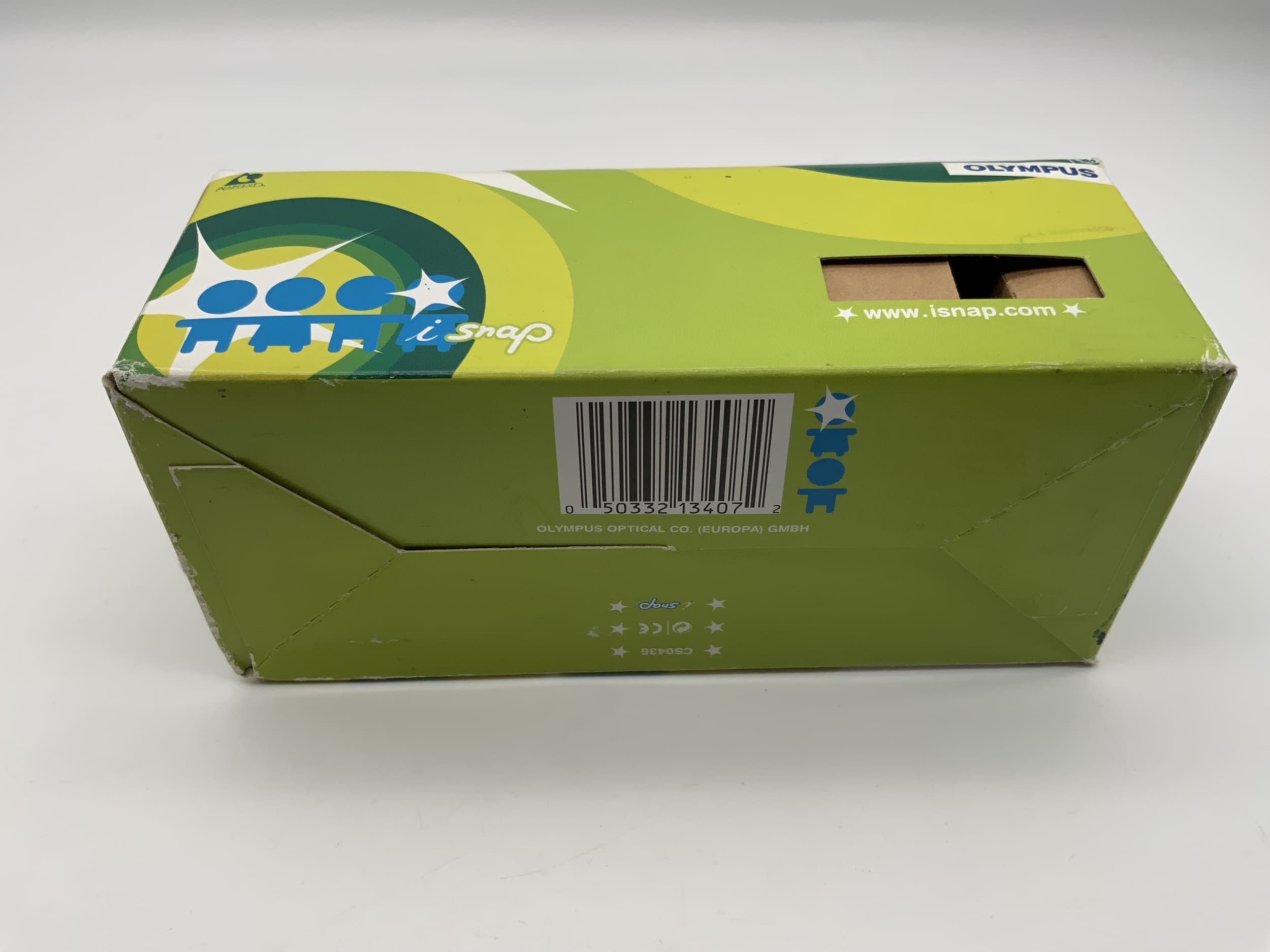 Appareil photo compact Olympus i snap Point&amp;Shoot APS vert, emballage d'origine sans batterie