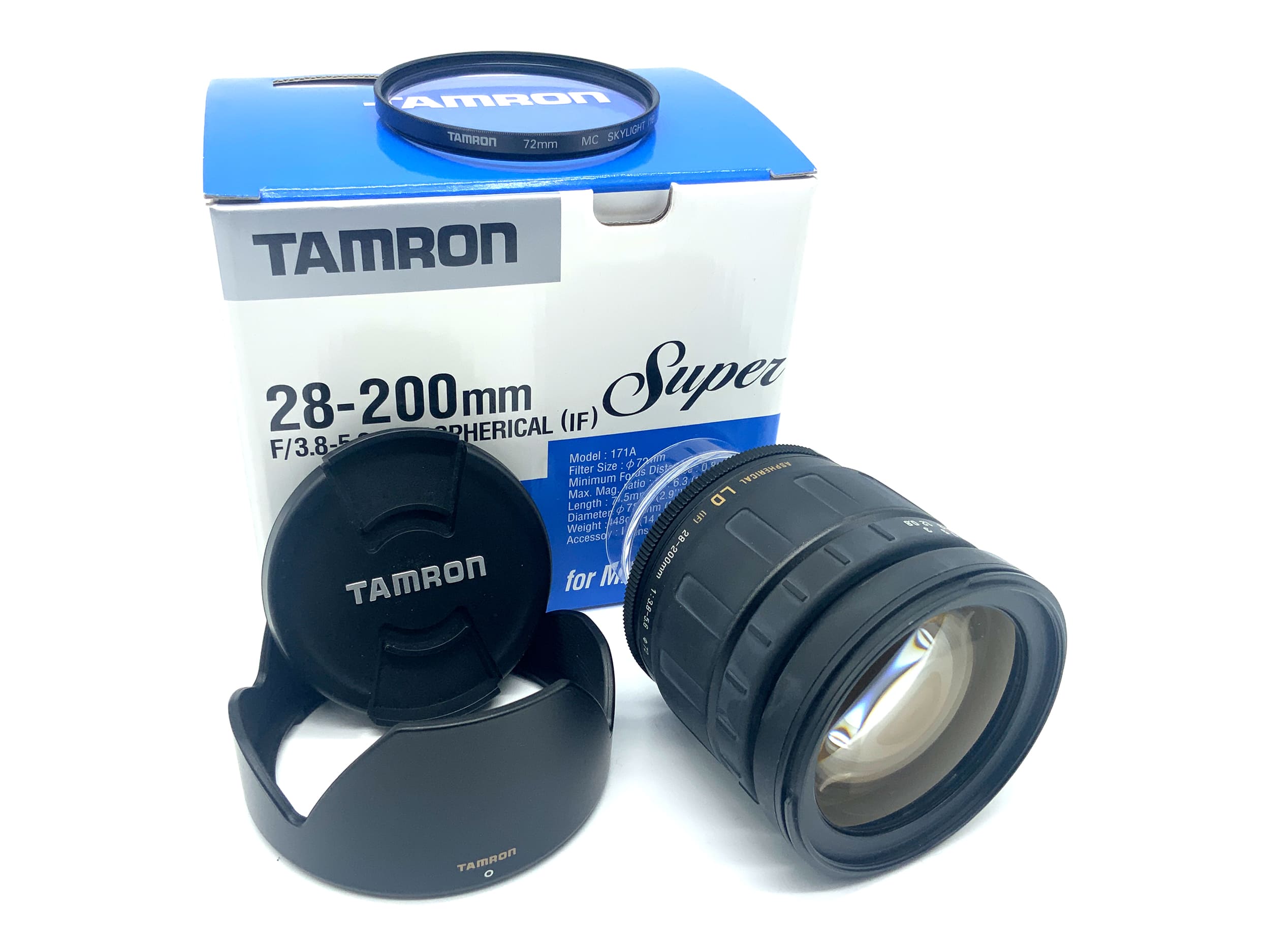 Tamron Aspherical LD 171A 28-200mm 1:3.8-5.6 Objektiv in OVP (Adaptall-2)