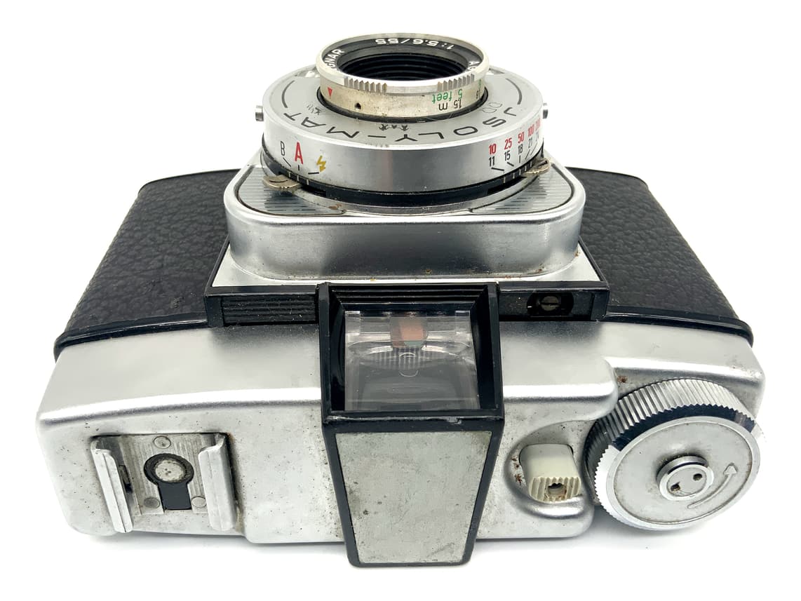 Agfa Jsoly-Mat Sucherkamera mit Color Agnar 55mm 1:5.6 Analogkamera