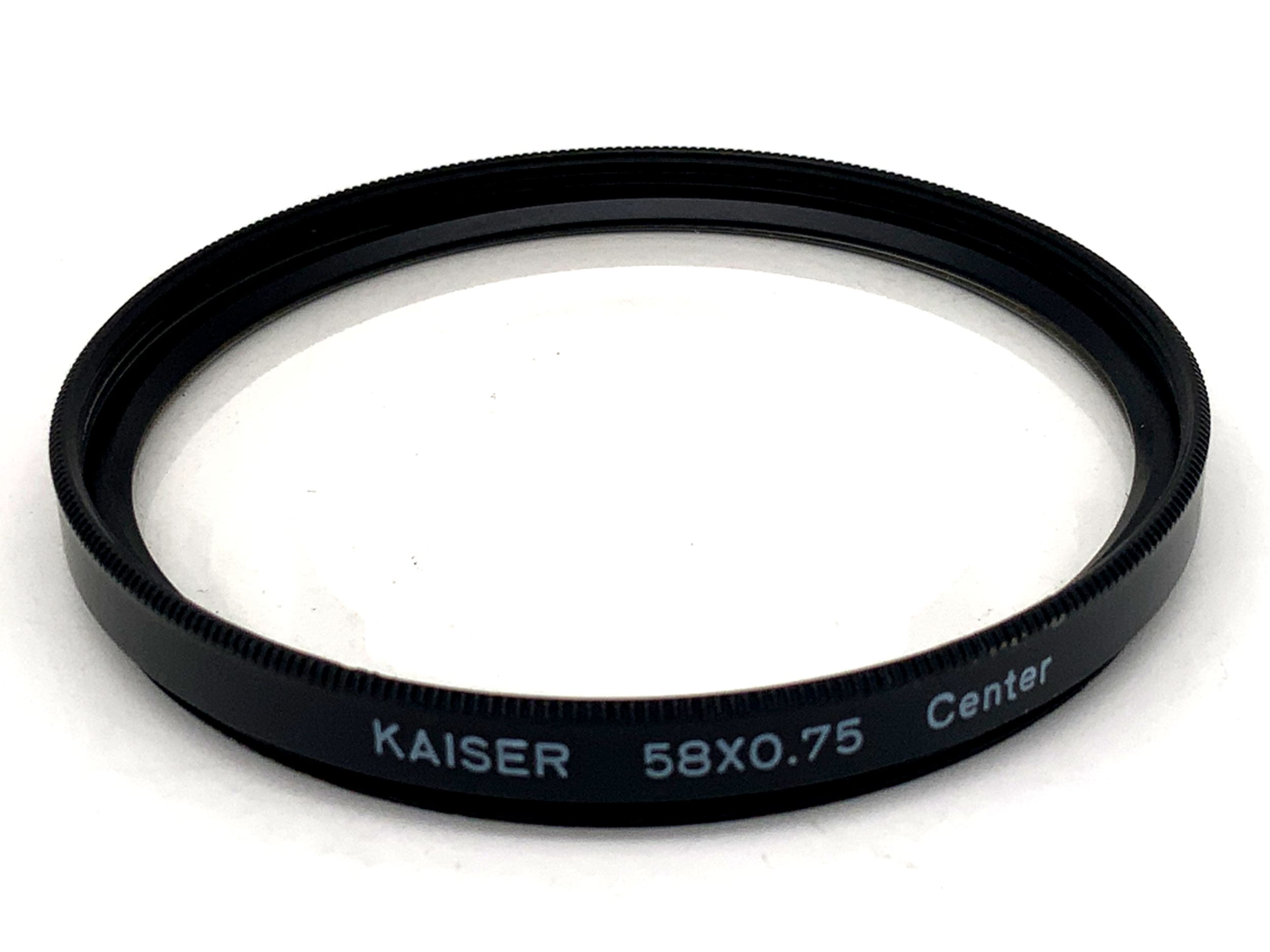 Kaiser Effektfilter 58x0,75 Center Filter 58mm Kreisförmig Filtergewinde
