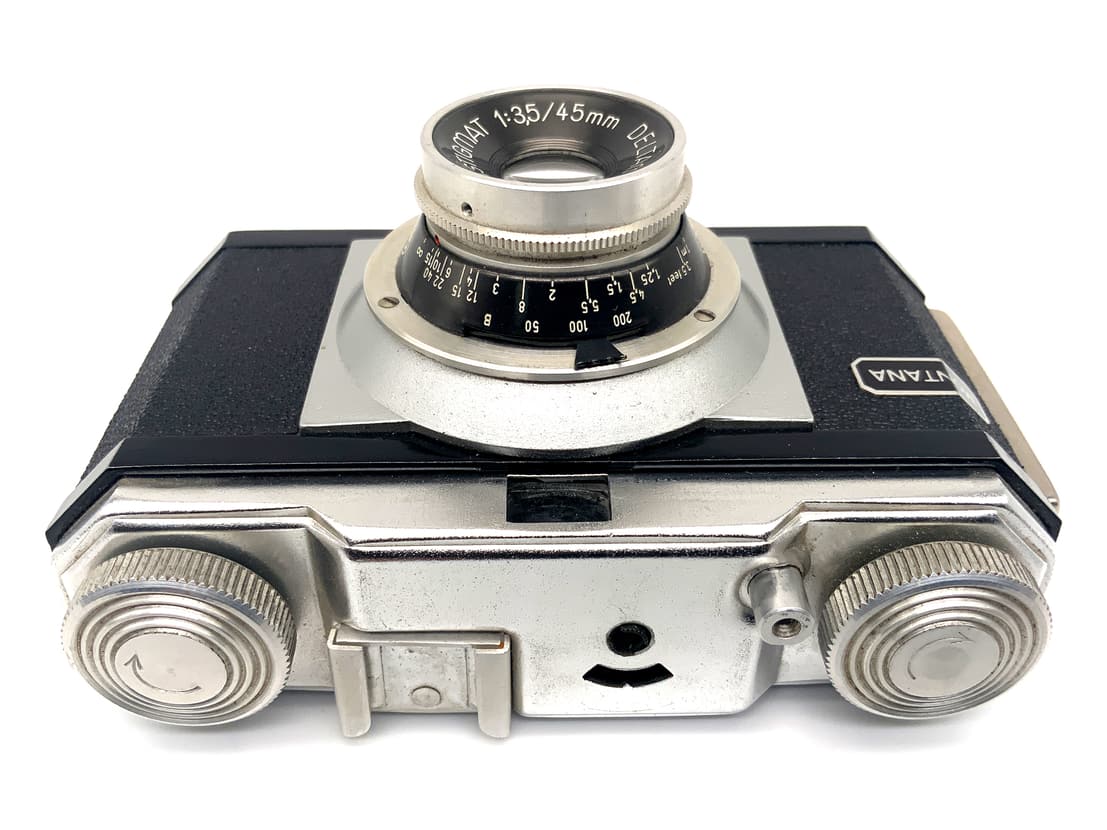 Montanus Montana Sucherkamera mit Deltamon-Anastigmat 45mm 1:3.5 Analogkamera